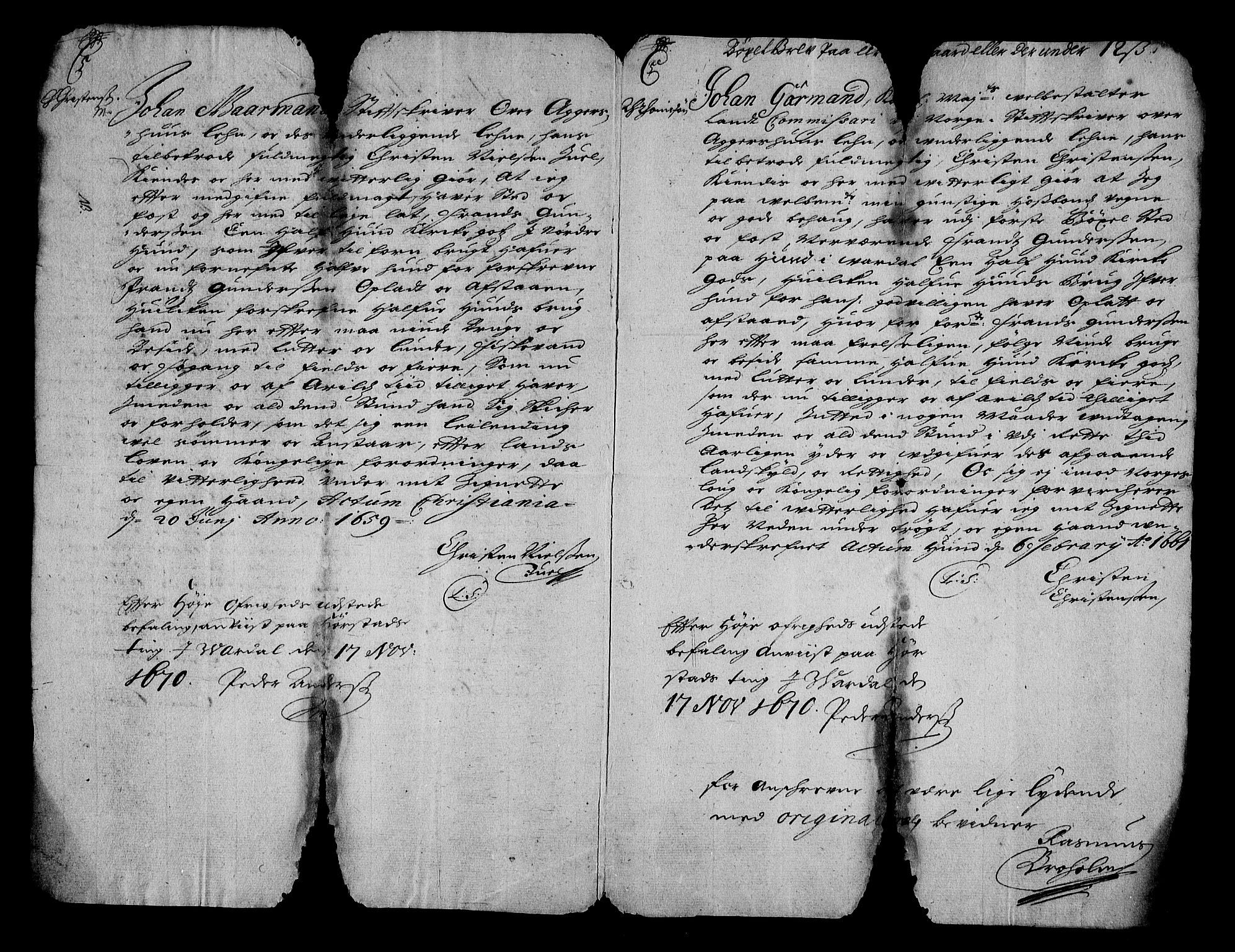 Stattholderembetet 1572-1771, RA/EA-2870/Af/L0004: Avskrifter av vedlegg til originale supplikker, nummerert i samsvar med supplikkbøkene, 1691-1694, p. 278