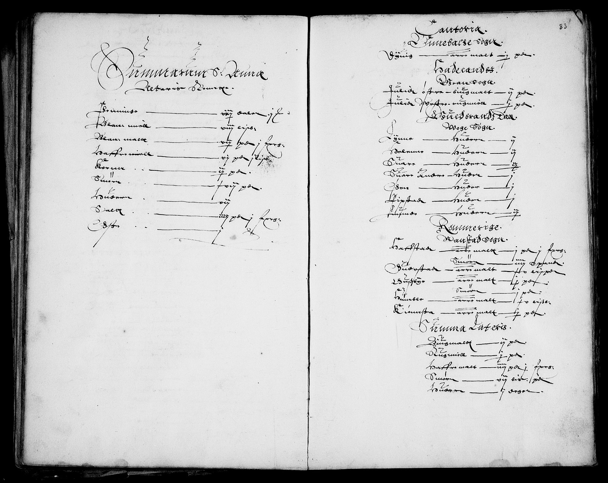 Rentekammeret inntil 1814, Realistisk ordnet avdeling, AV/RA-EA-4070/Fc/Fca/L0001/0001: [Ca I]  Akershus stift / Oslo kapitels og Tønsberg prostis jordebok, 1618, p. 82-83