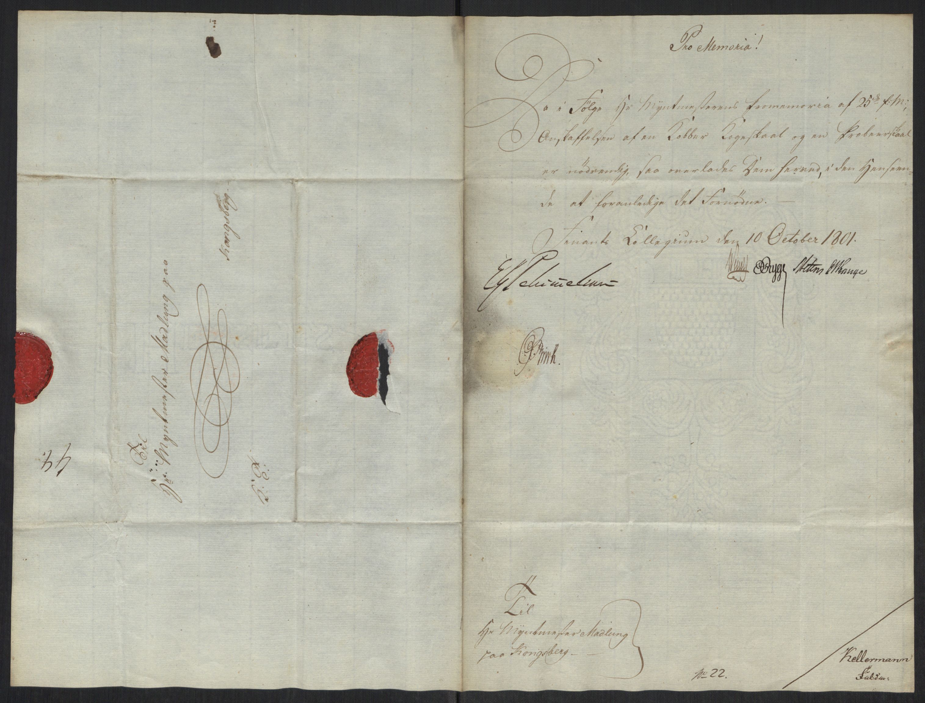 Rentekammeret inntil 1814, Realistisk ordnet avdeling, RA/EA-4070/Oa/L0008: [Y6]: Embetsbrev til myntmesteren på Kongsberg (1797-1806 og 1808-1813), 1797-1813, p. 107