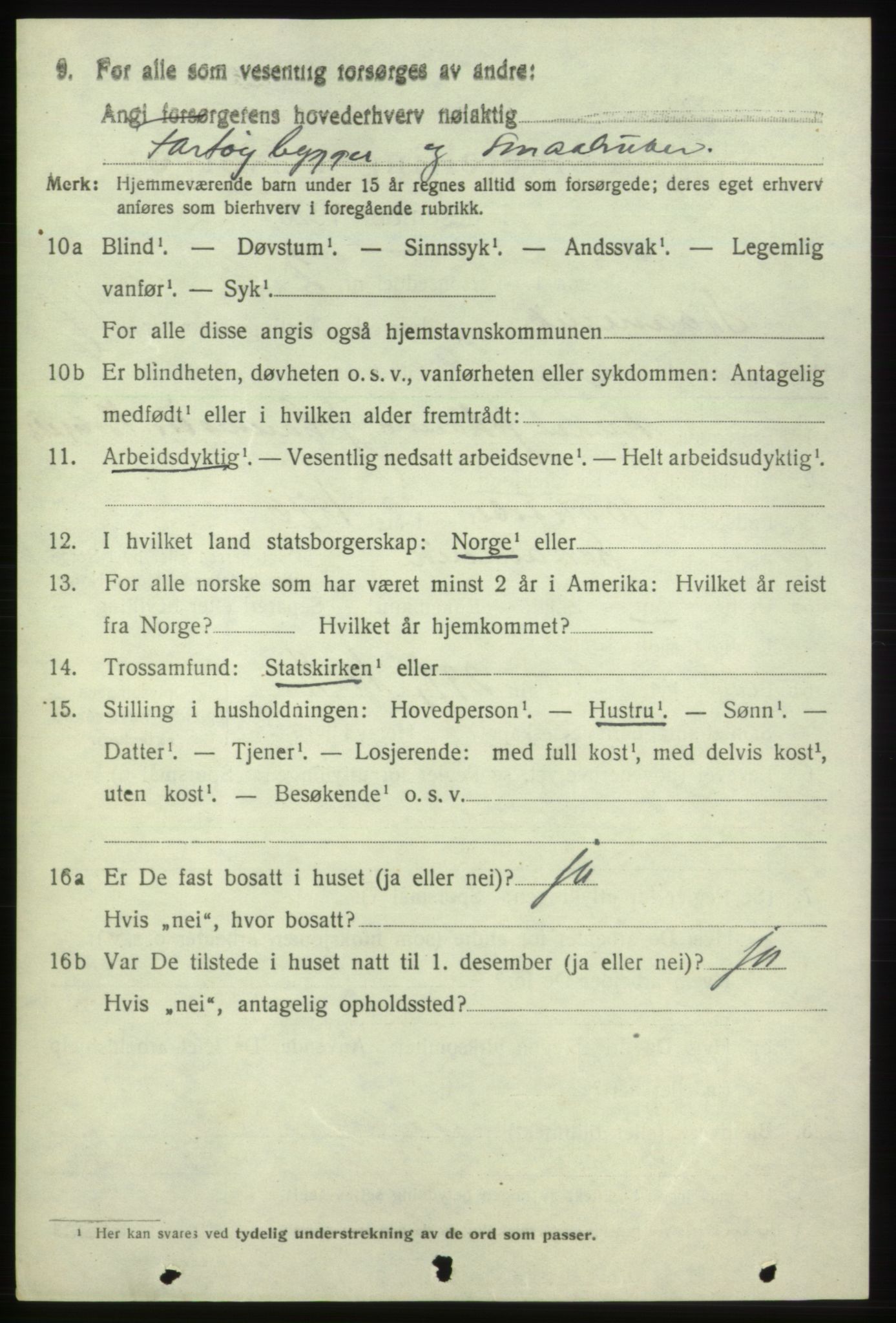 SAB, 1920 census for Skånevik, 1920, p. 6814