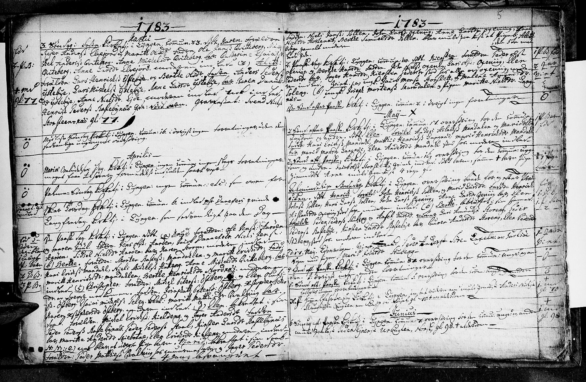 Lyngen sokneprestembete, SATØ/S-1289/H/He/Hea/L0001kirke: Parish register (official) no. 1, 1756-1785, p. 5