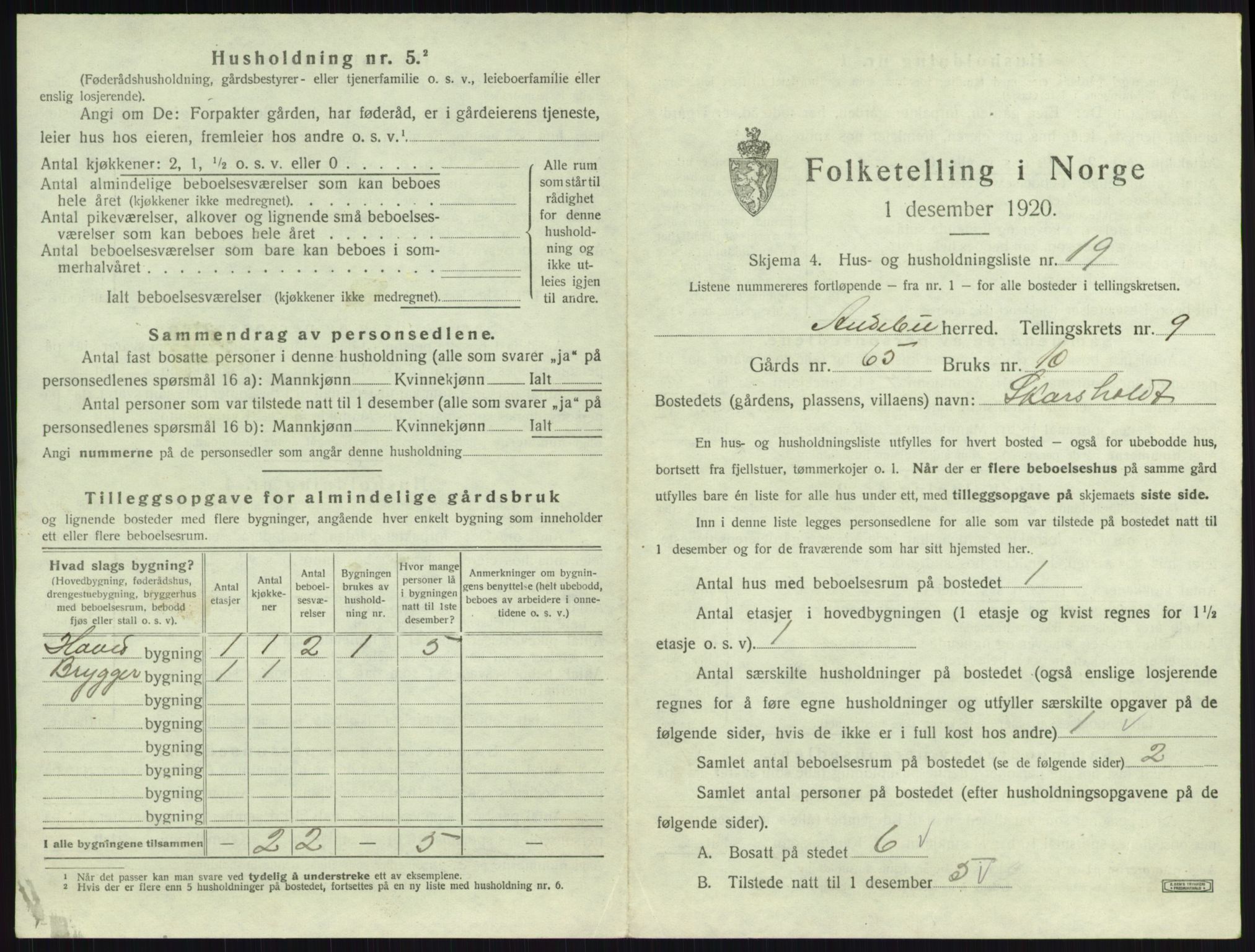 SAKO, 1920 census for Andebu, 1920, p. 567