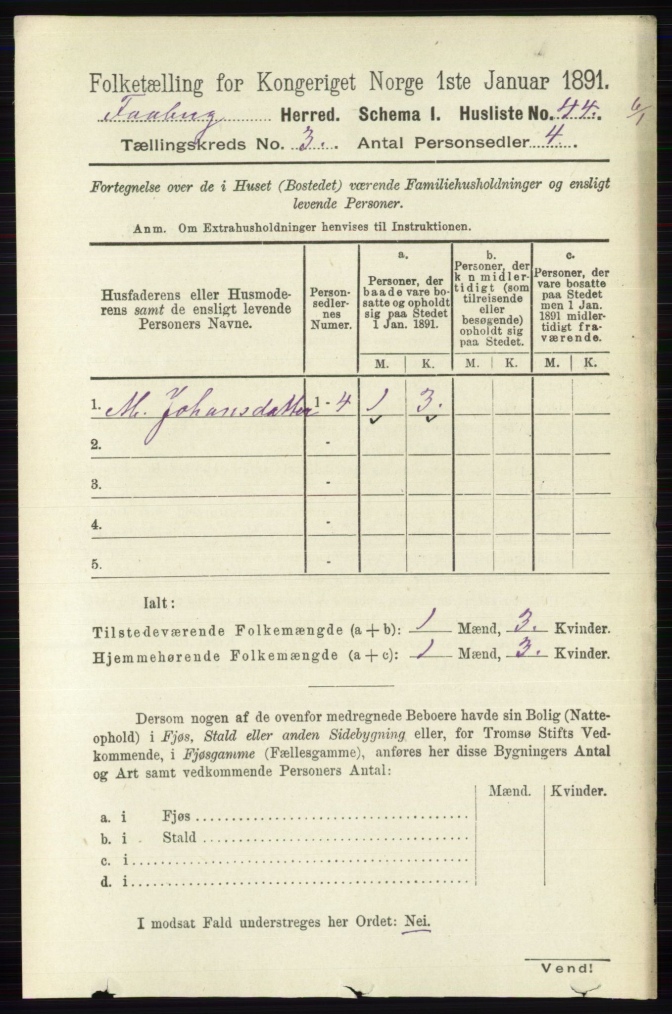 RA, 1891 census for 0524 Fåberg, 1891, p. 845