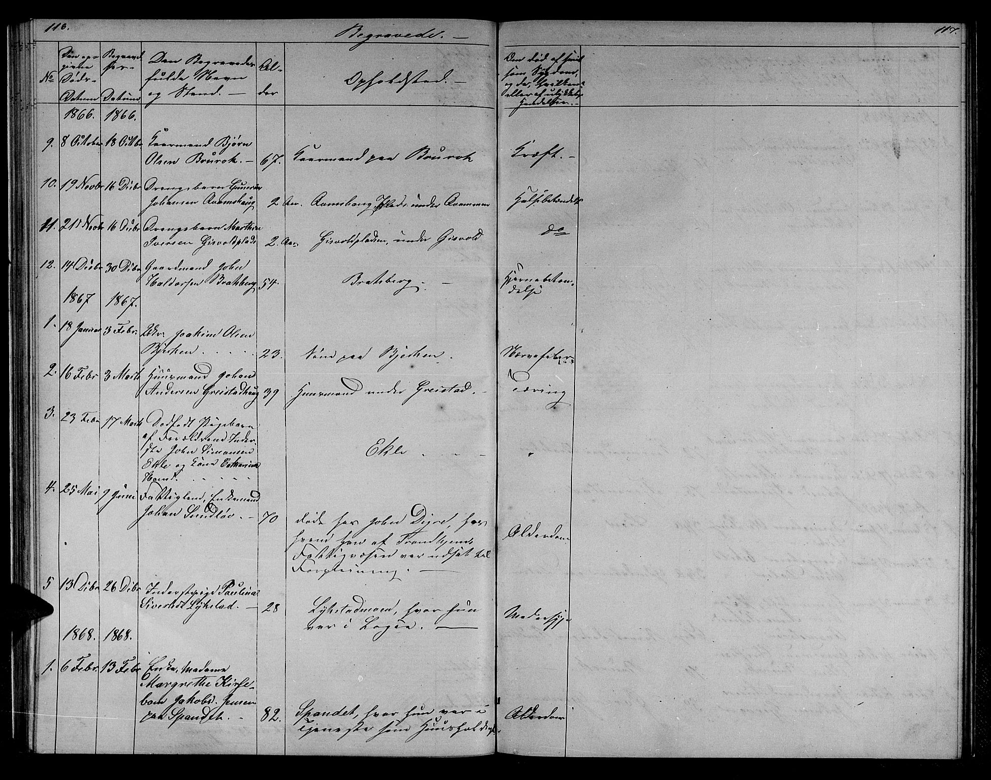 Ministerialprotokoller, klokkerbøker og fødselsregistre - Sør-Trøndelag, SAT/A-1456/608/L0340: Parish register (copy) no. 608C06, 1864-1889, p. 116-117