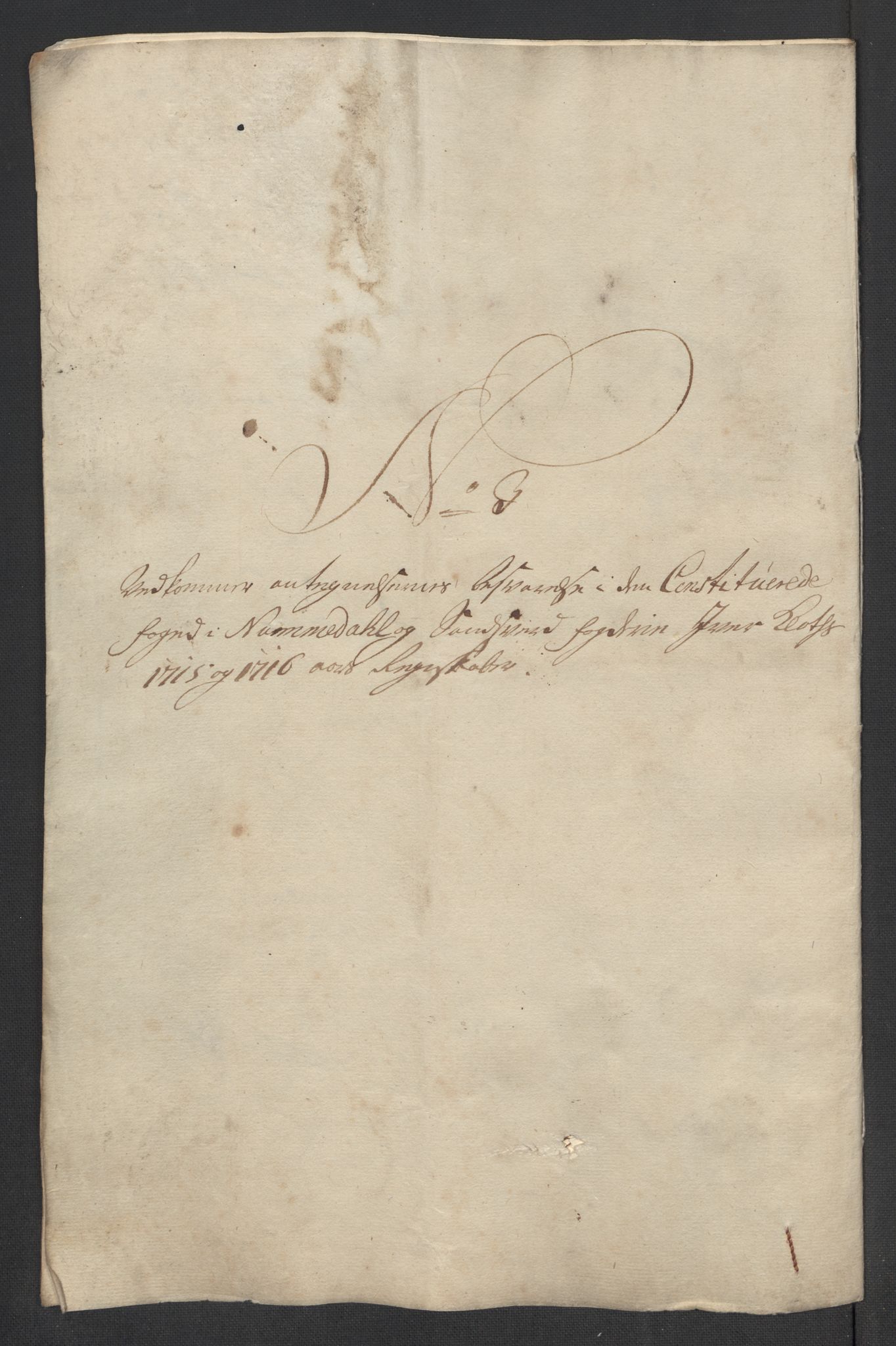 Rentekammeret inntil 1814, Reviderte regnskaper, Fogderegnskap, AV/RA-EA-4092/R24/L1592: Fogderegnskap Numedal og Sandsvær, 1716, p. 403