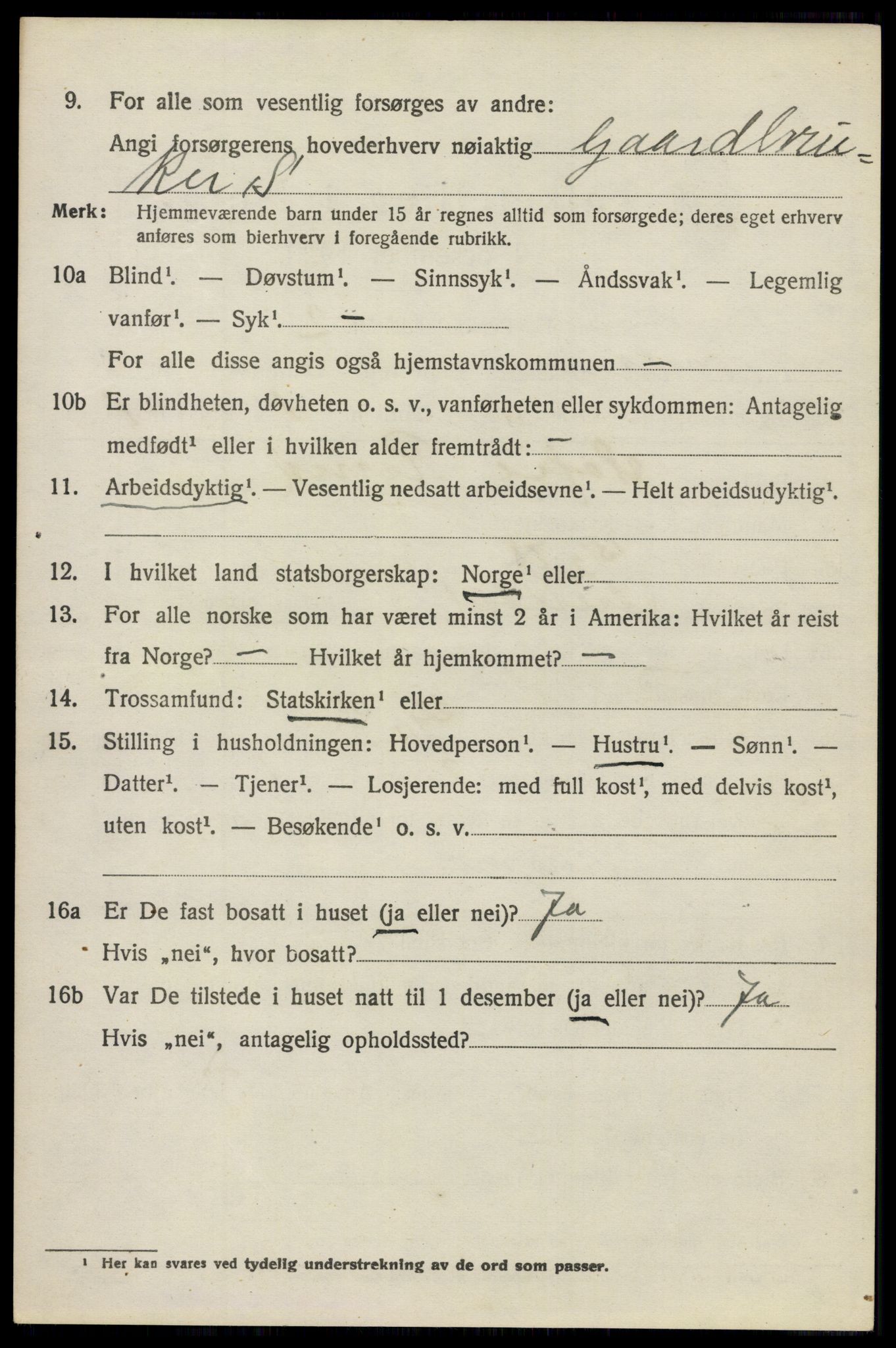 SAO, 1920 census for Nesodden, 1920, p. 2394