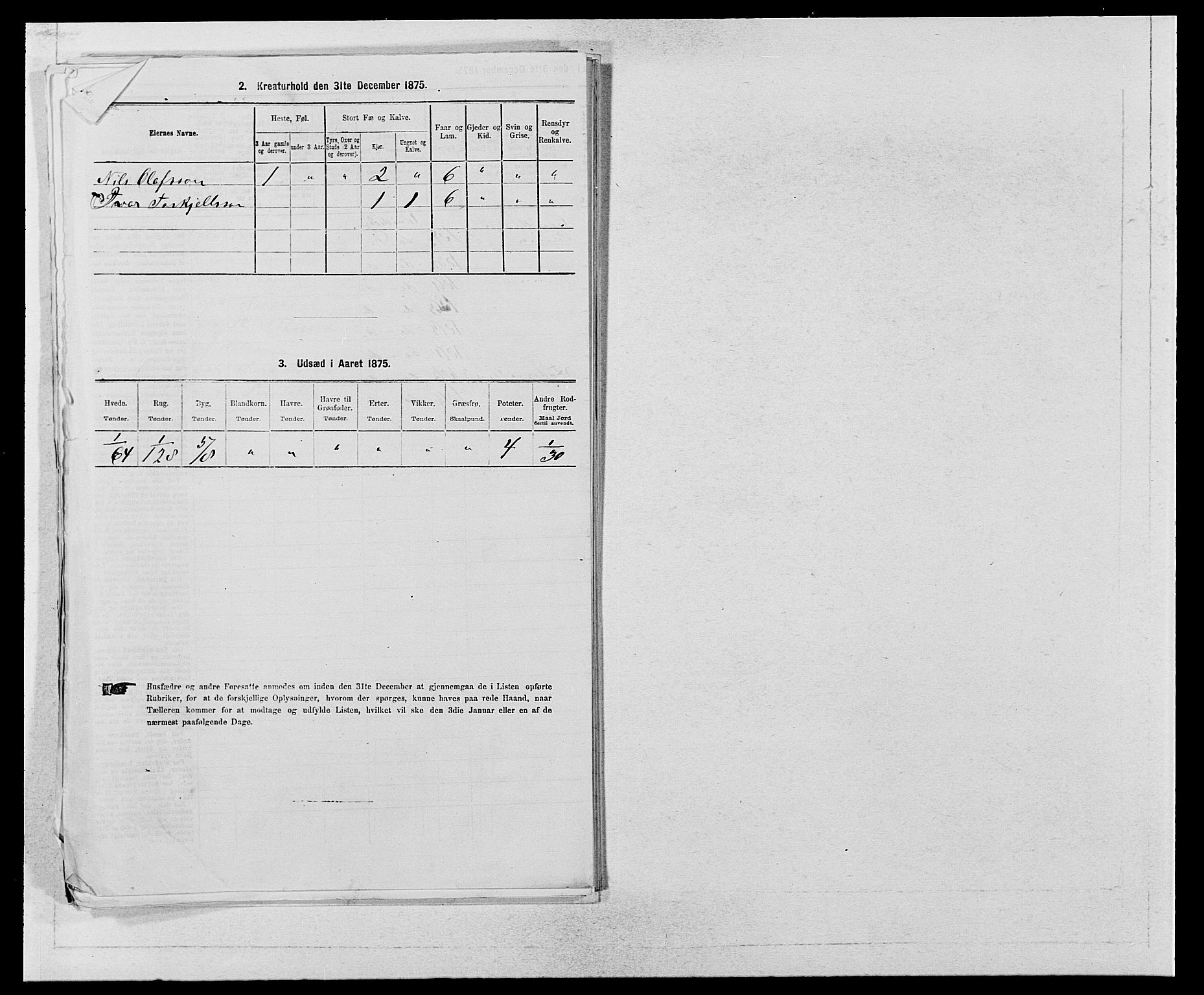 SAB, 1875 census for 1233P Ulvik, 1875, p. 301