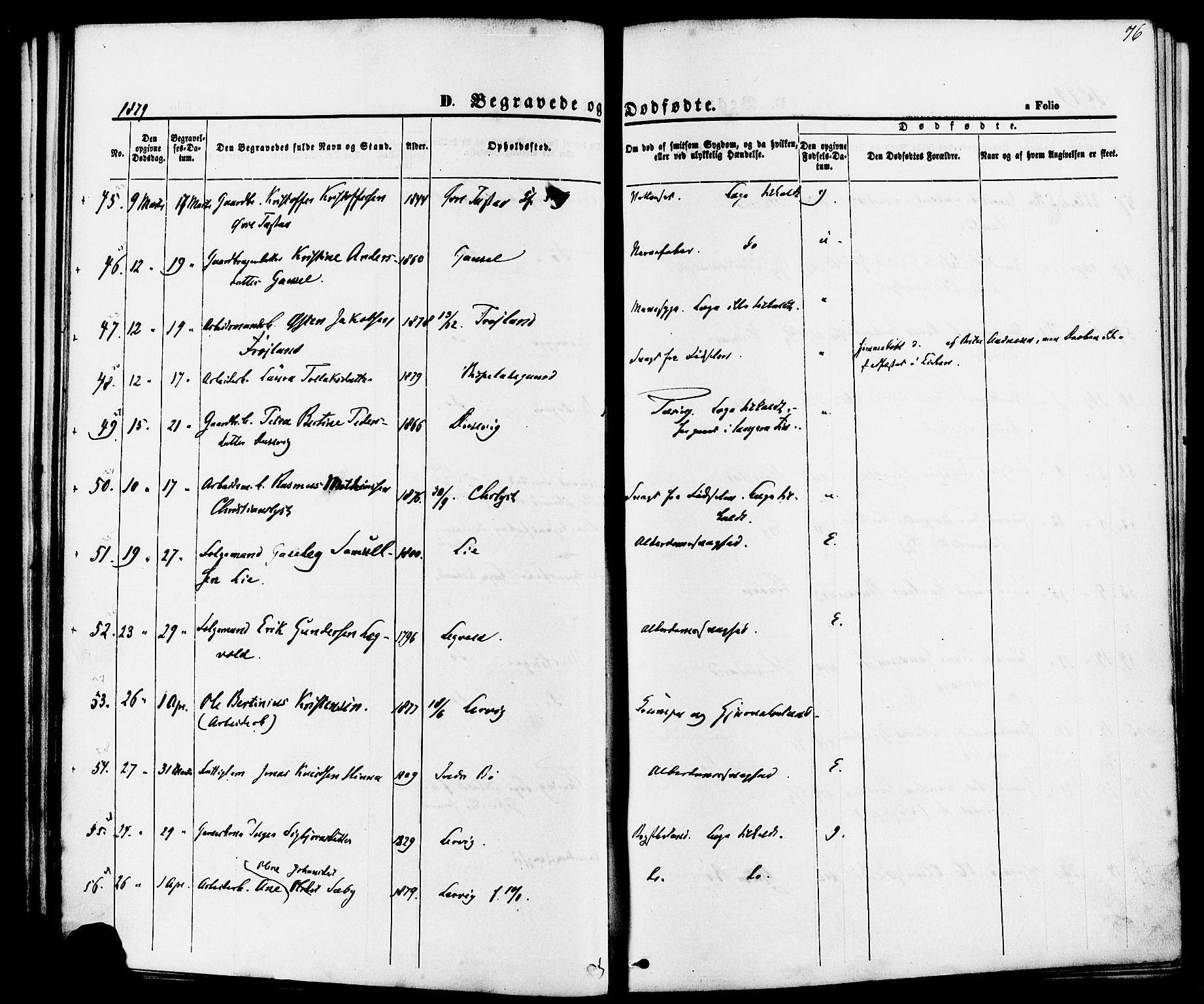 Hetland sokneprestkontor, AV/SAST-A-101826/30/30BA/L0006: Parish register (official) no. A 6, 1869-1884, p. 76