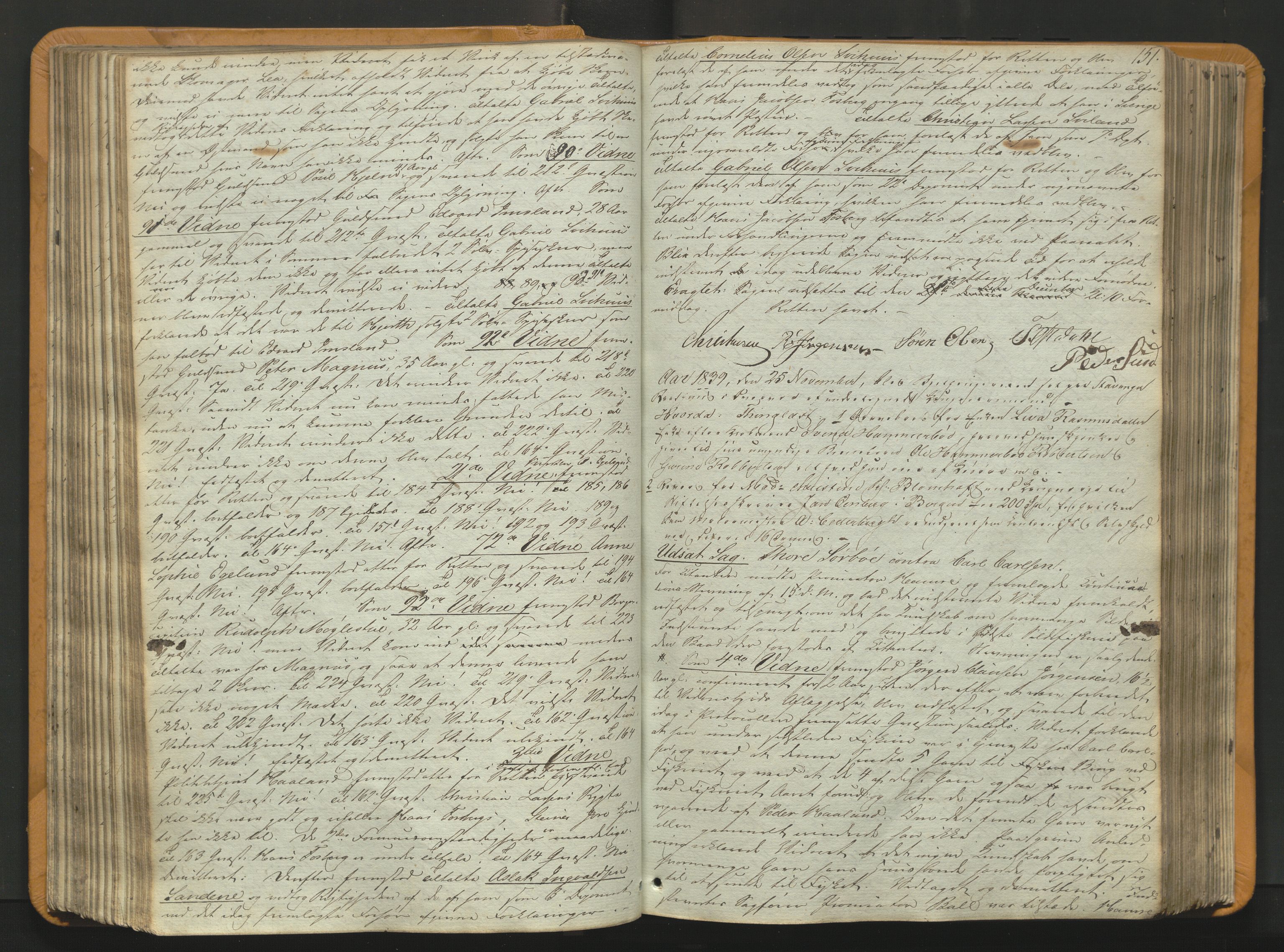 Stavanger byfogd, AV/SAST-A-101408/001/3/30/30BA/L0054: Bytingprotkoll, 1838-1843, p. 150b-151a