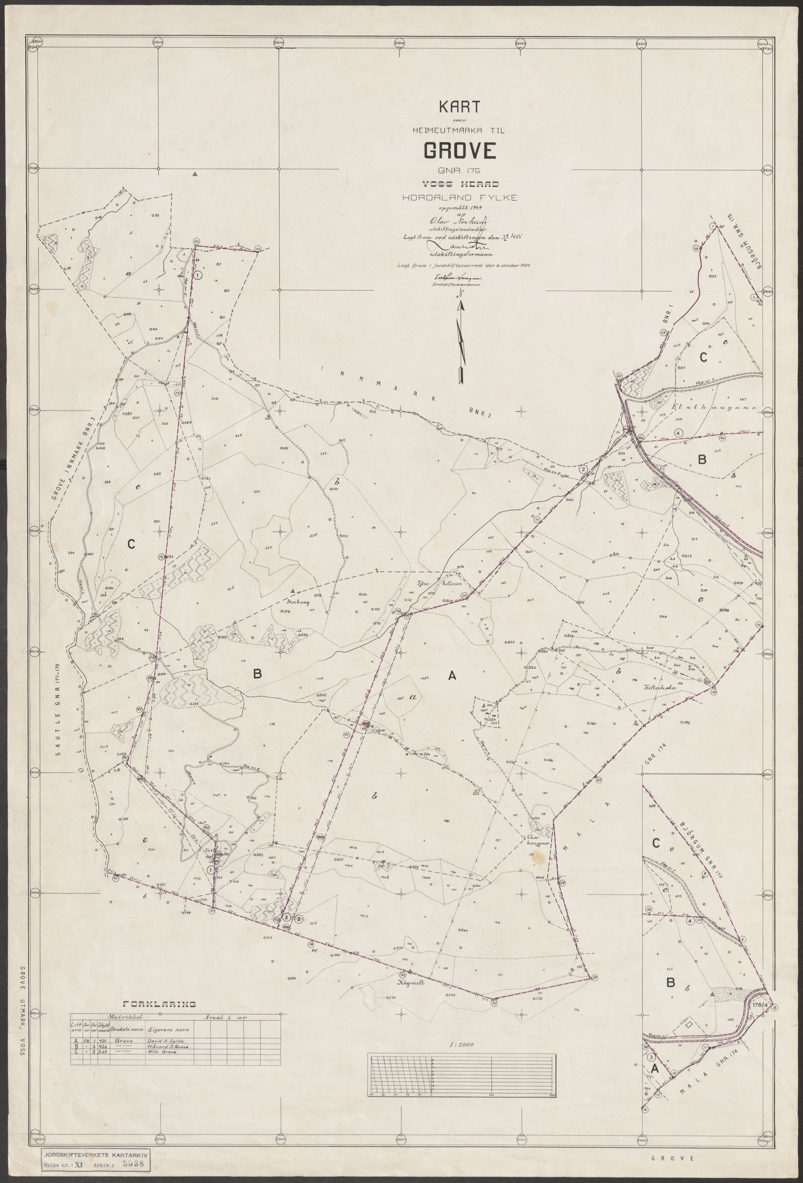 Jordskifteverkets kartarkiv, RA/S-3929/T, 1859-1988, p. 4044