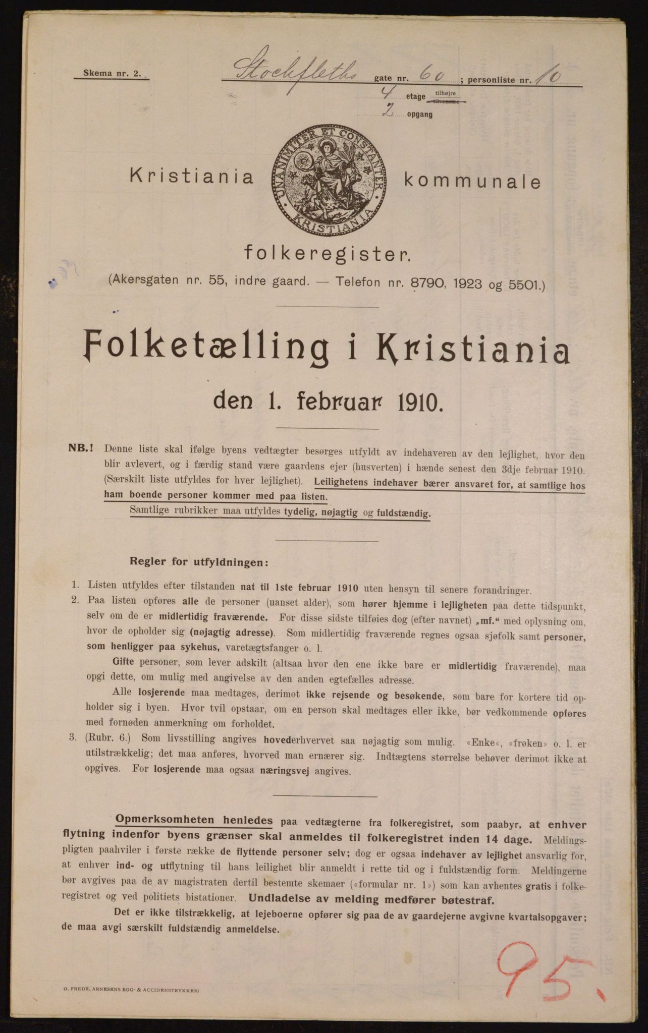 OBA, Municipal Census 1910 for Kristiania, 1910, p. 97217