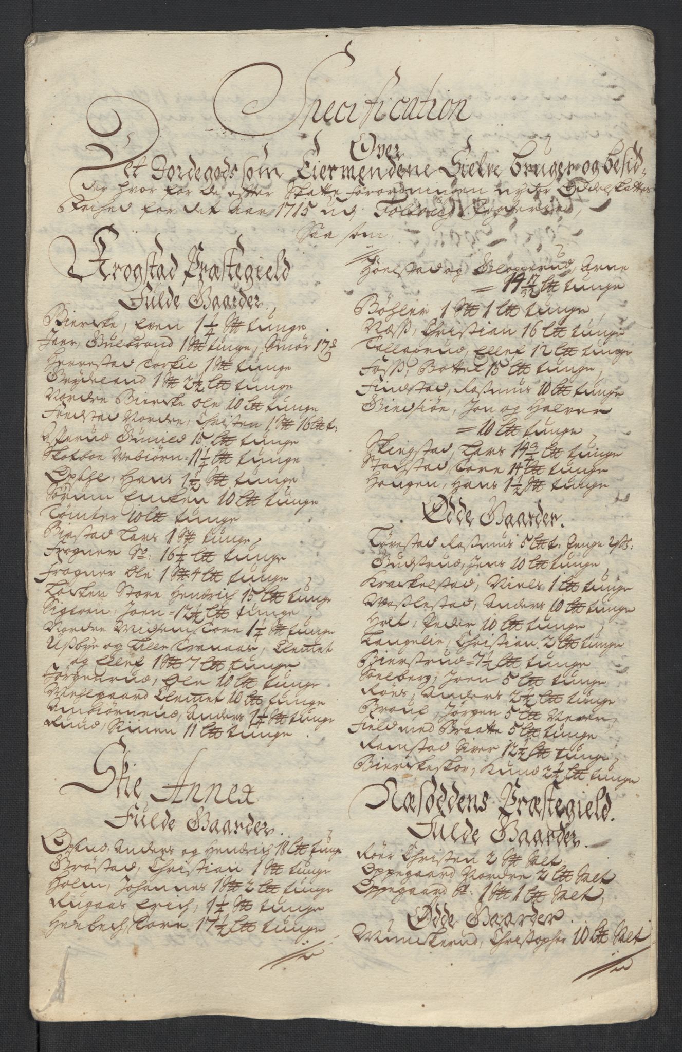 Rentekammeret inntil 1814, Reviderte regnskaper, Fogderegnskap, AV/RA-EA-4092/R10/L0453: Fogderegnskap Aker og Follo, 1715, p. 253