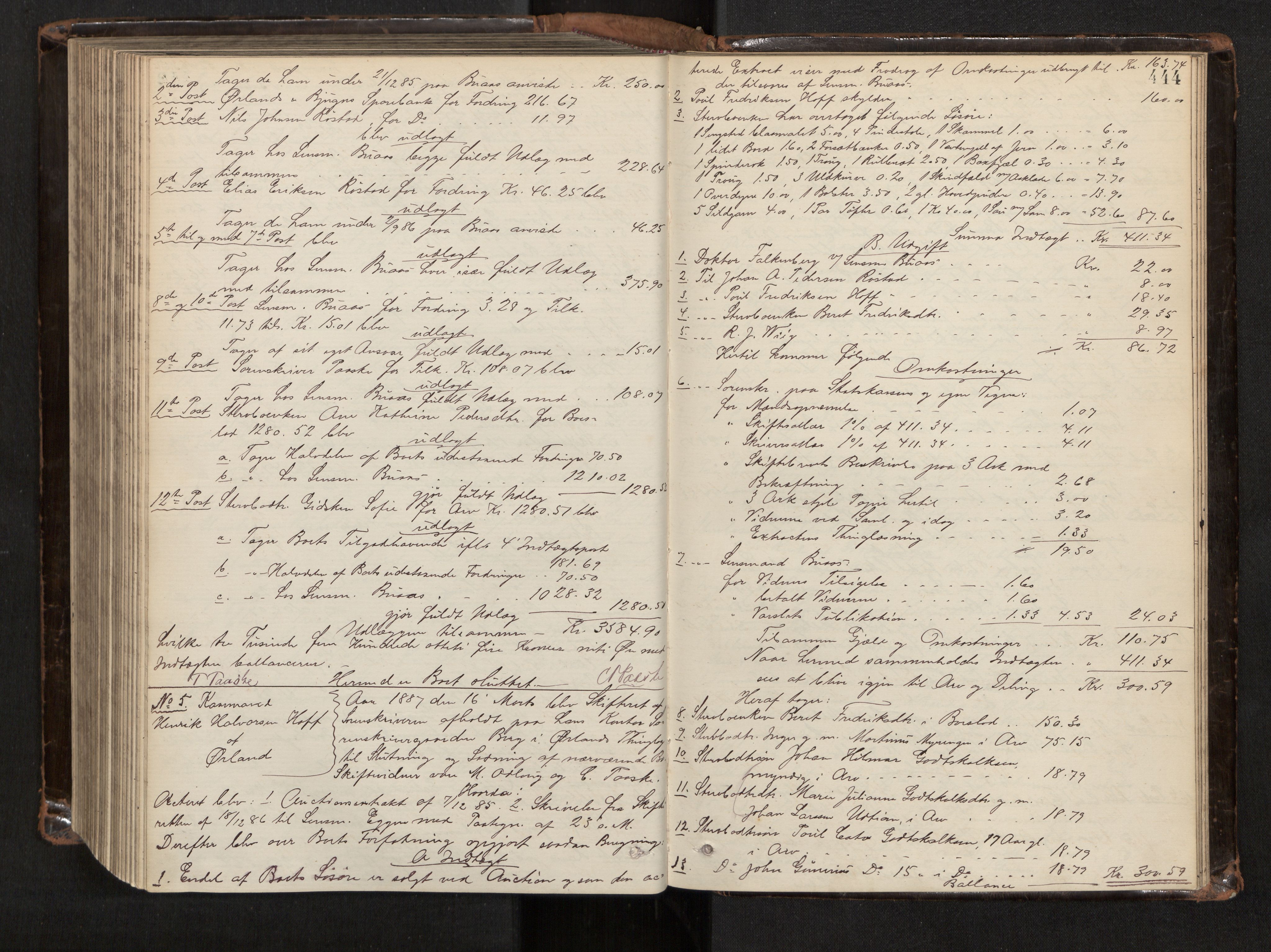 Fosen sorenskriveri, AV/SAT-A-1107/1/3/3A/L0027: Skifteutlodningsprotokoll nr. 6, 1880-1887, p. 444