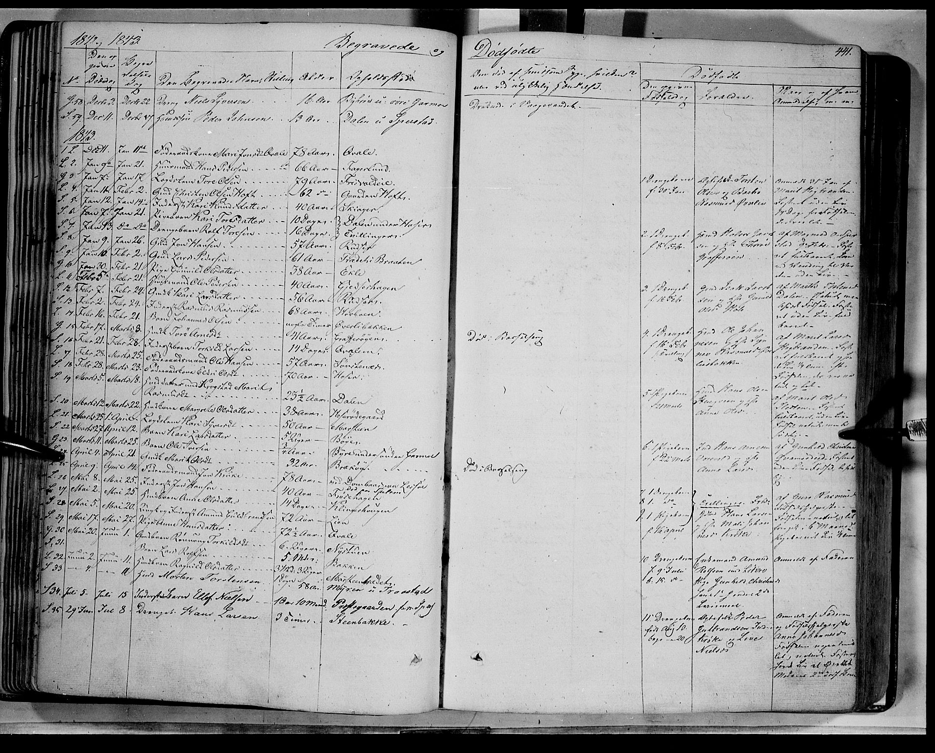Lom prestekontor, SAH/PREST-070/K/L0006: Parish register (official) no. 6B, 1837-1863, p. 441