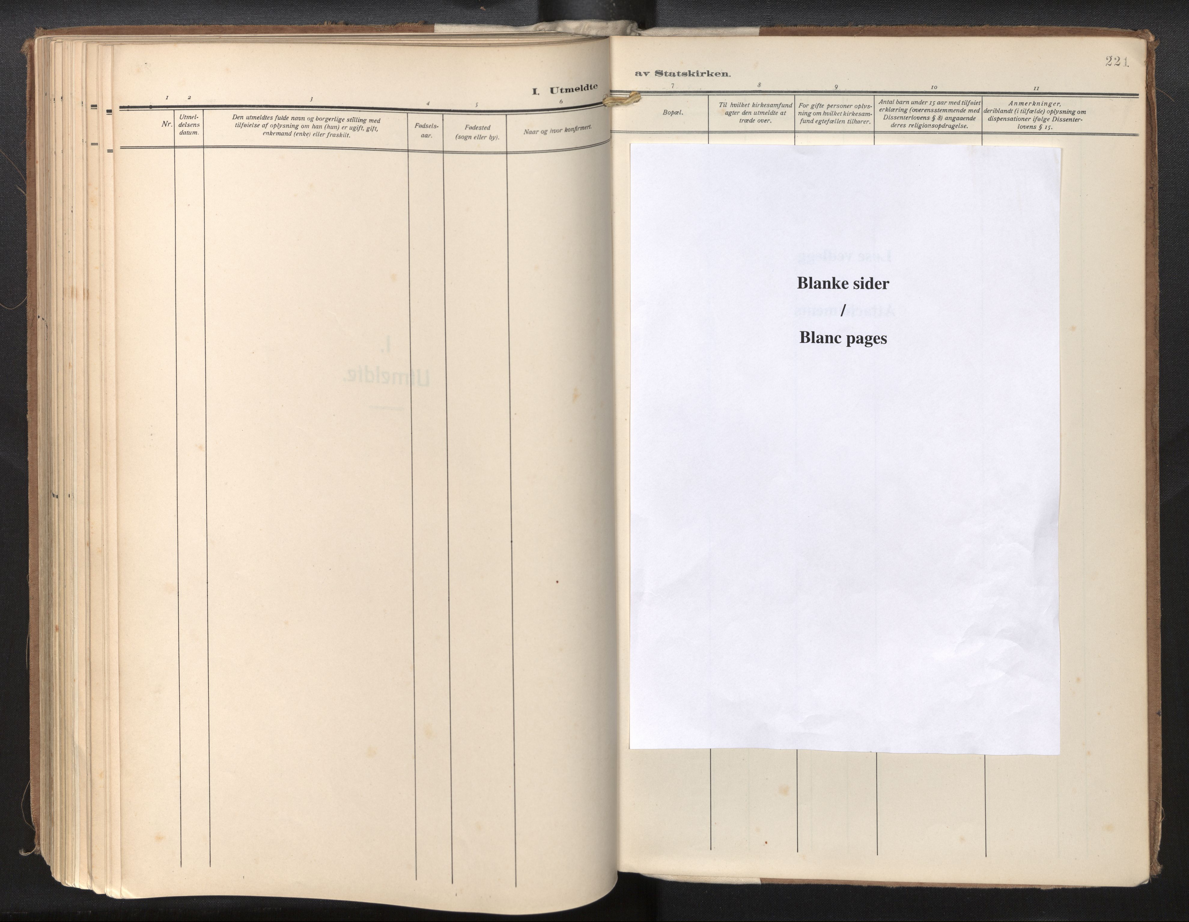 Den norske sjømannsmisjon i utlandet/New Orleans-Mobile-Gulfhavnene, AV/SAB-SAB/PA-0115/H/Ha/L0001: Parish register (official) no. A 1, 1927-1978, p. 220b-221a