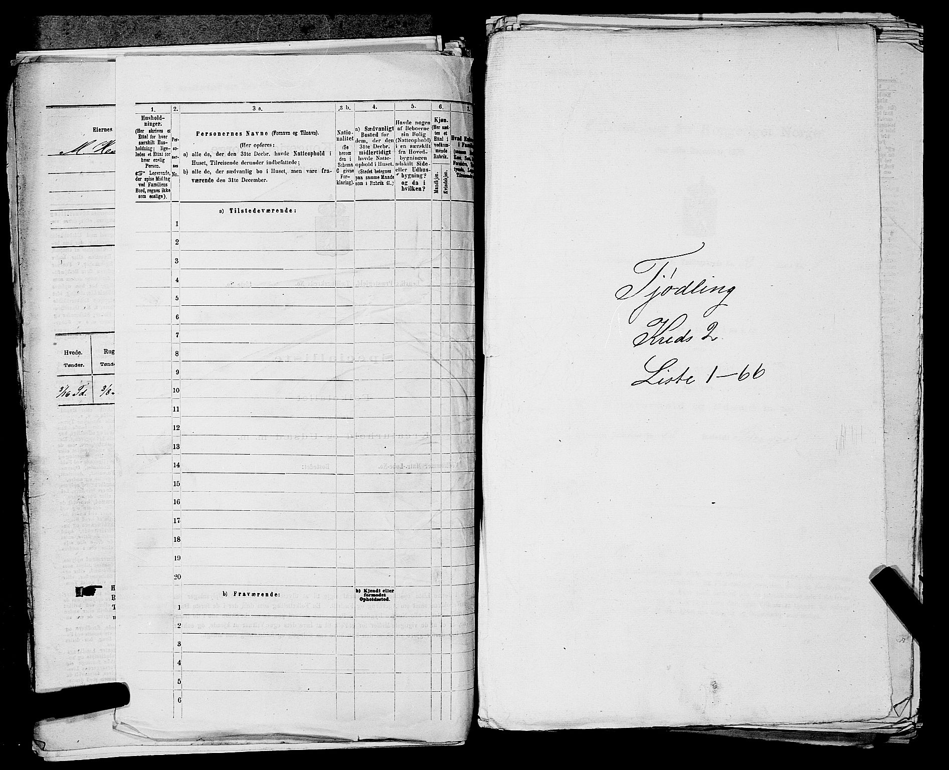 SAKO, 1875 census for 0725P Tjølling, 1875, p. 389