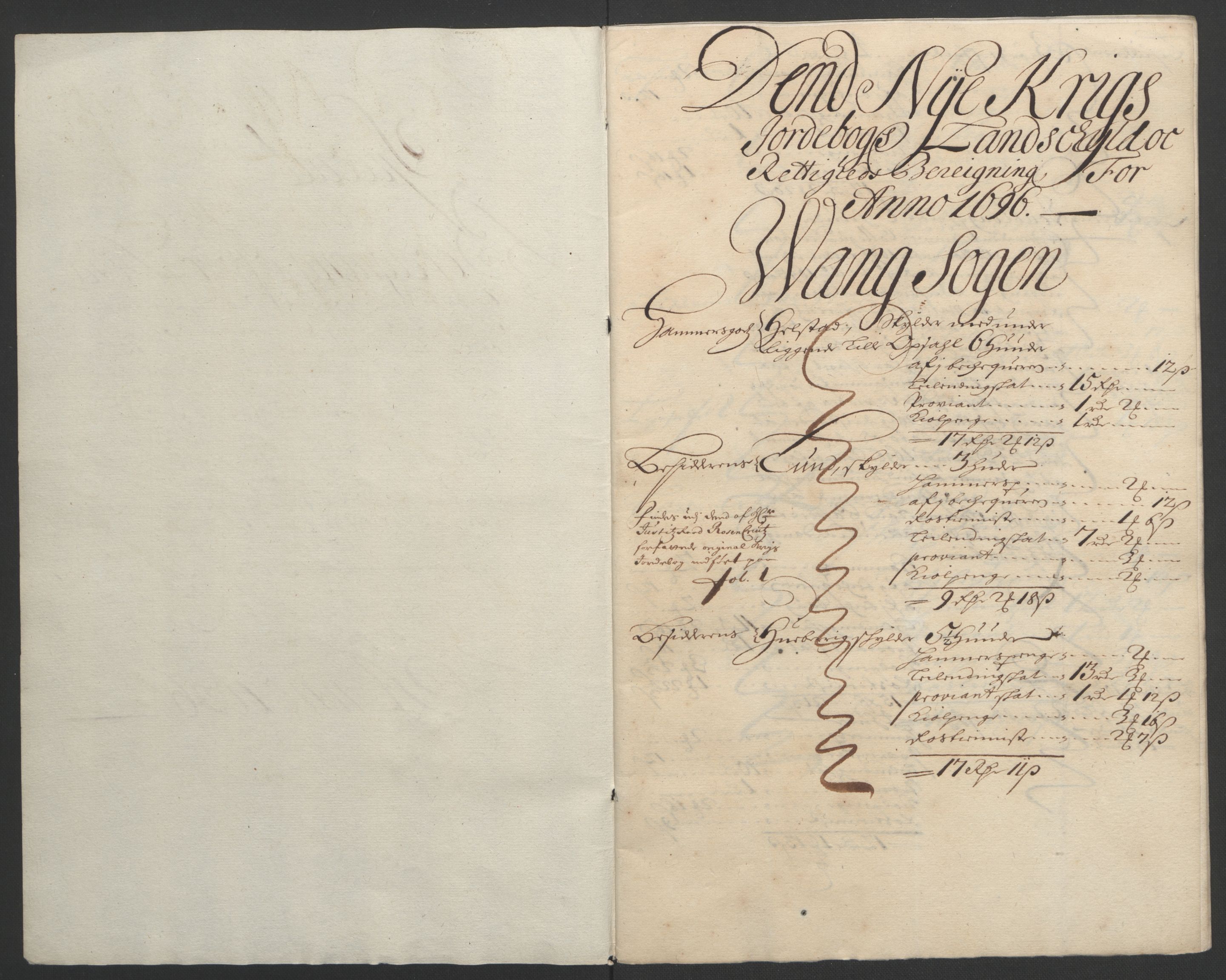 Rentekammeret inntil 1814, Reviderte regnskaper, Fogderegnskap, RA/EA-4092/R16/L1036: Fogderegnskap Hedmark, 1695-1696, p. 383