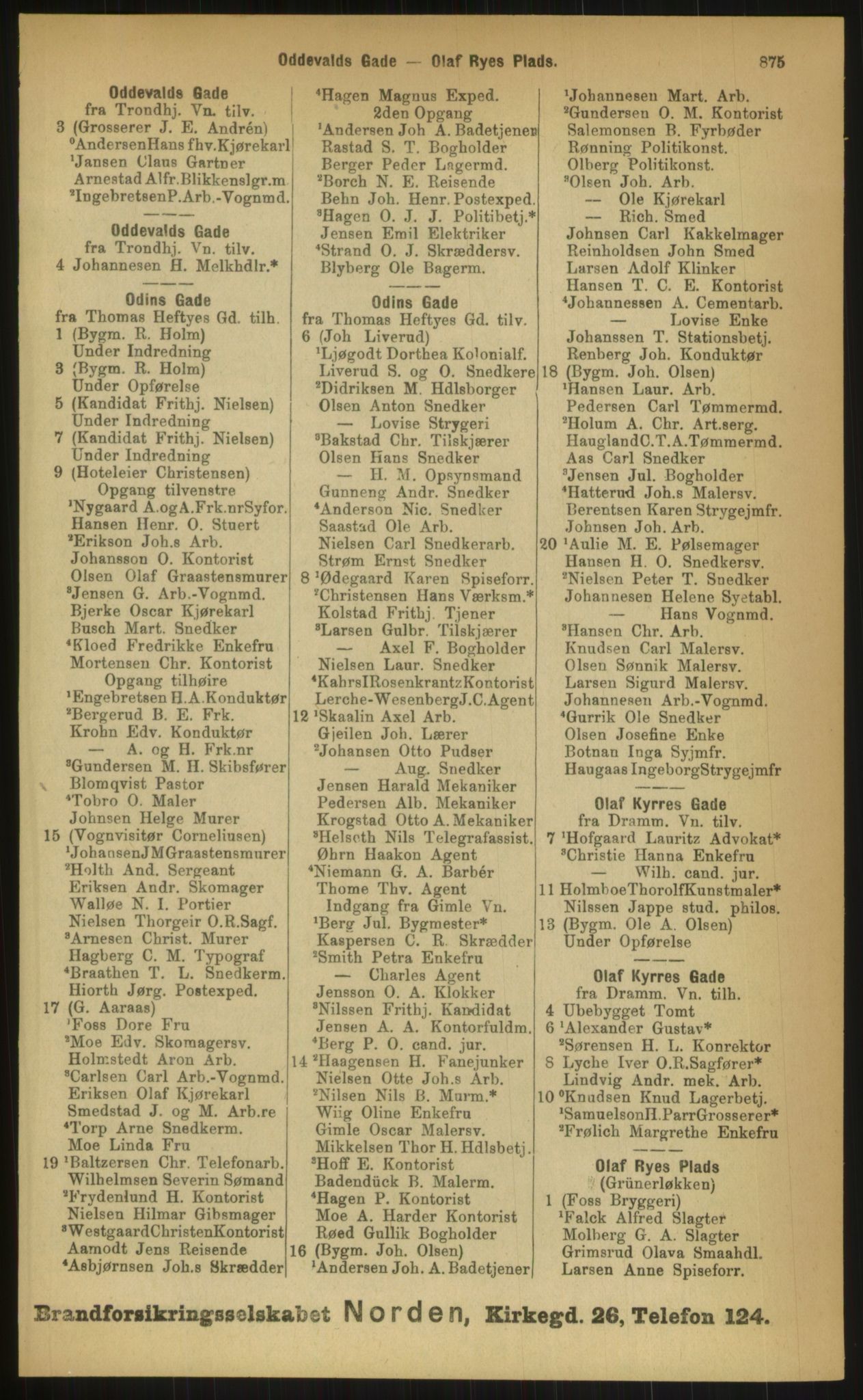 Kristiania/Oslo adressebok, PUBL/-, 1899, p. 875