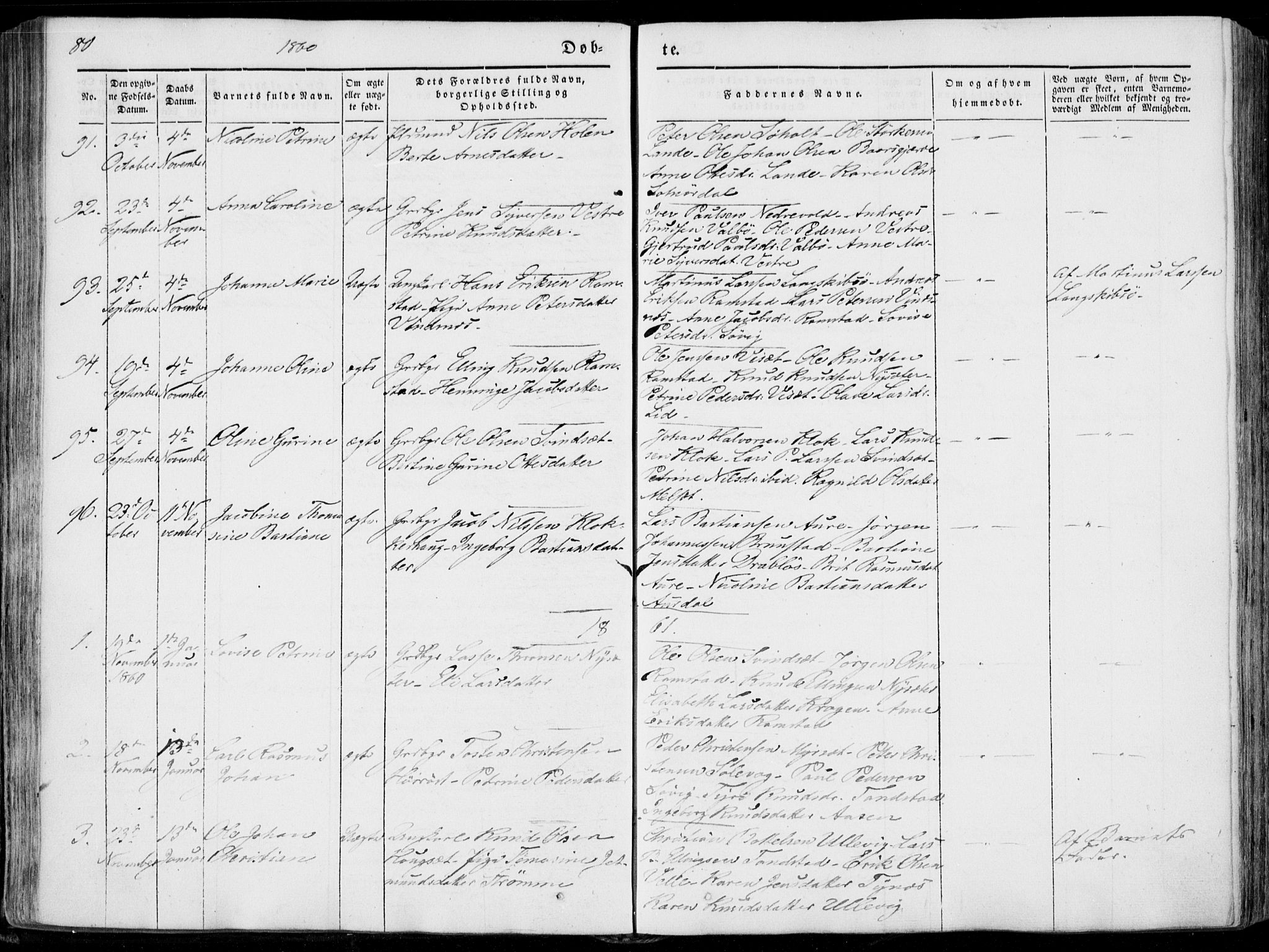 Ministerialprotokoller, klokkerbøker og fødselsregistre - Møre og Romsdal, SAT/A-1454/522/L0313: Parish register (official) no. 522A08, 1852-1862, p. 80