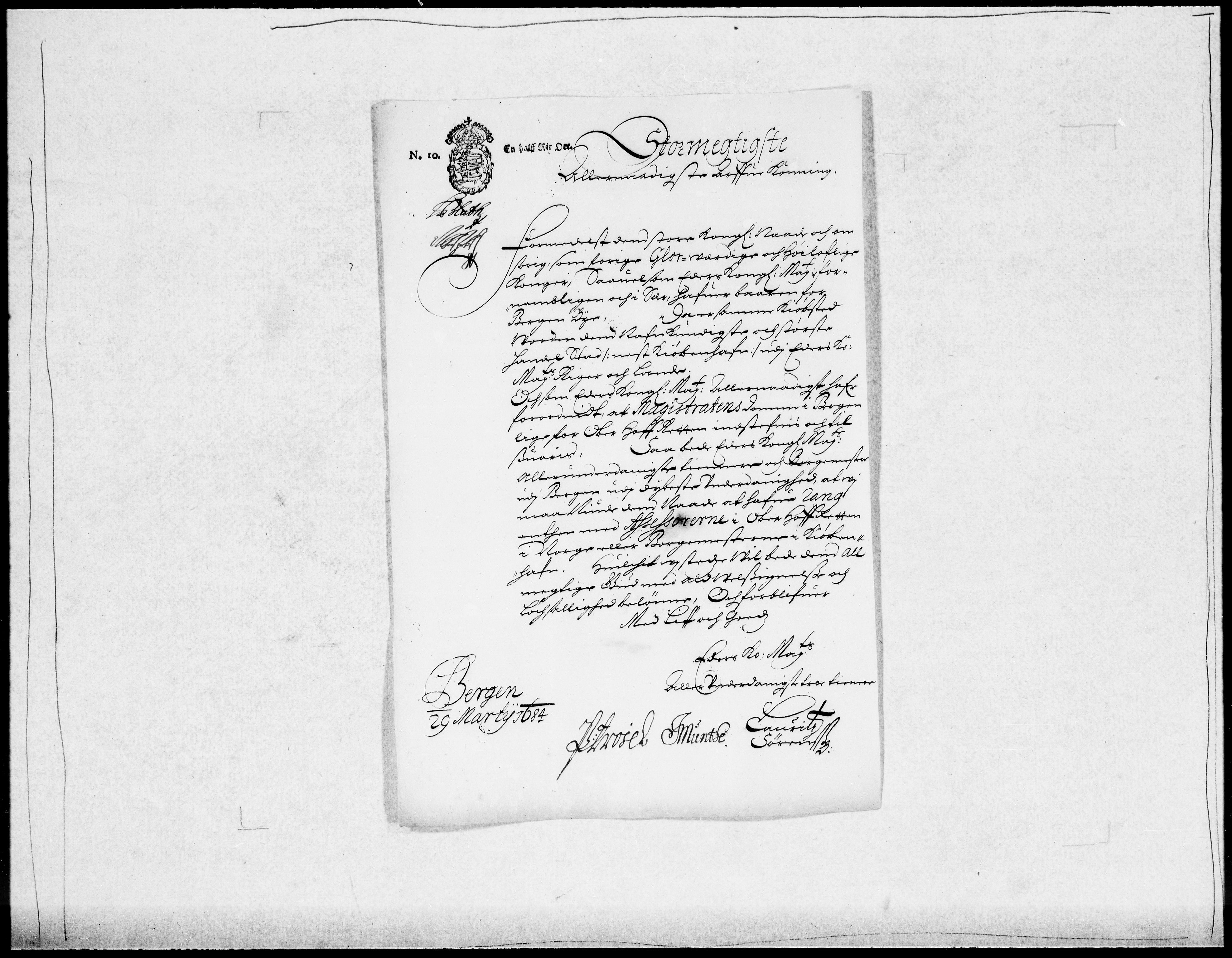 Danske Kanselli 1572-1799, AV/RA-EA-3023/F/Fc/Fcc/Fcca/L0037: Norske innlegg 1572-1799, 1684, p. 161