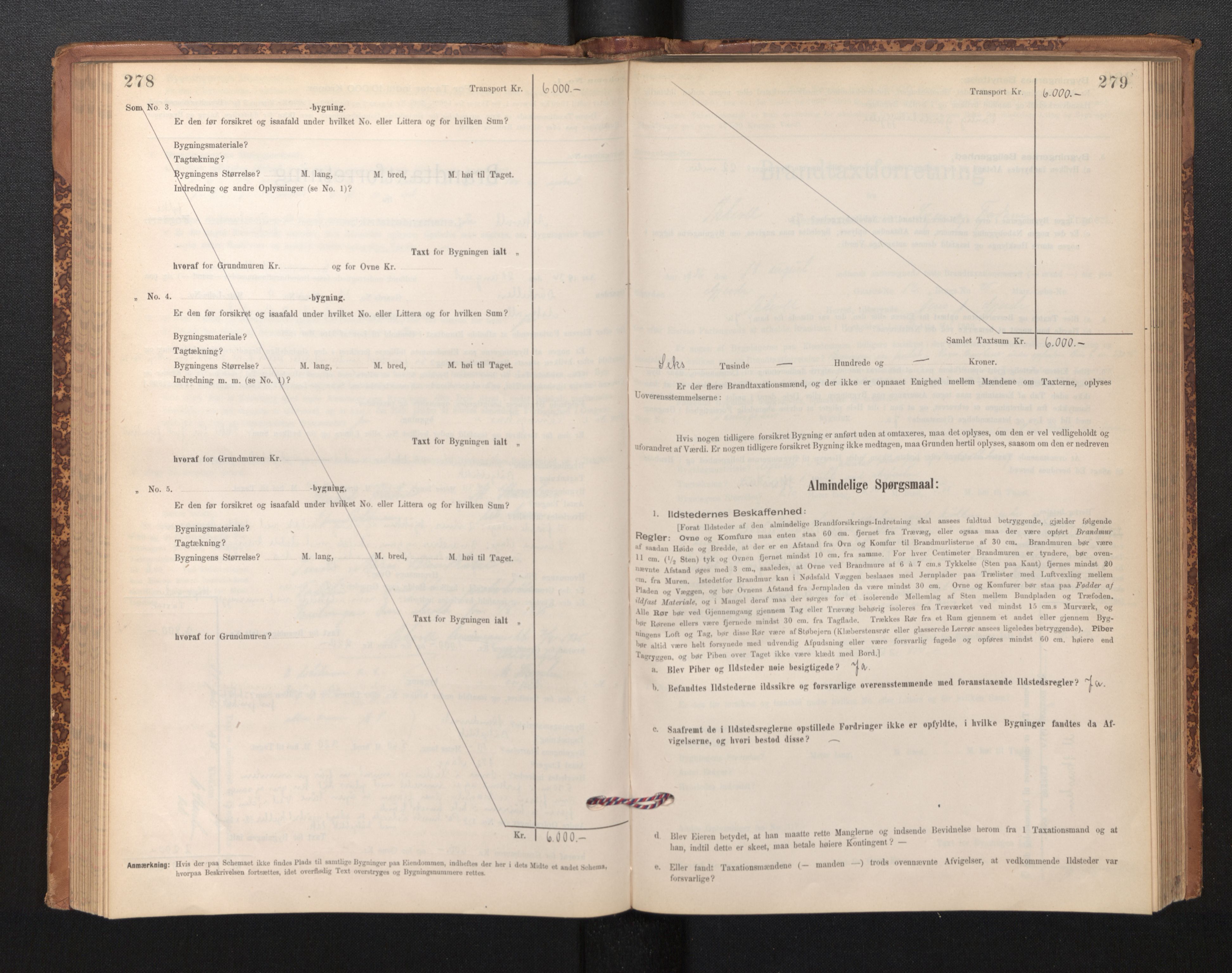 Lensmannen i Askvoll, SAB/A-26301/0012/L0004: Branntakstprotokoll, skjematakst og liste over branntakstmenn, 1895-1932, p. 278-279