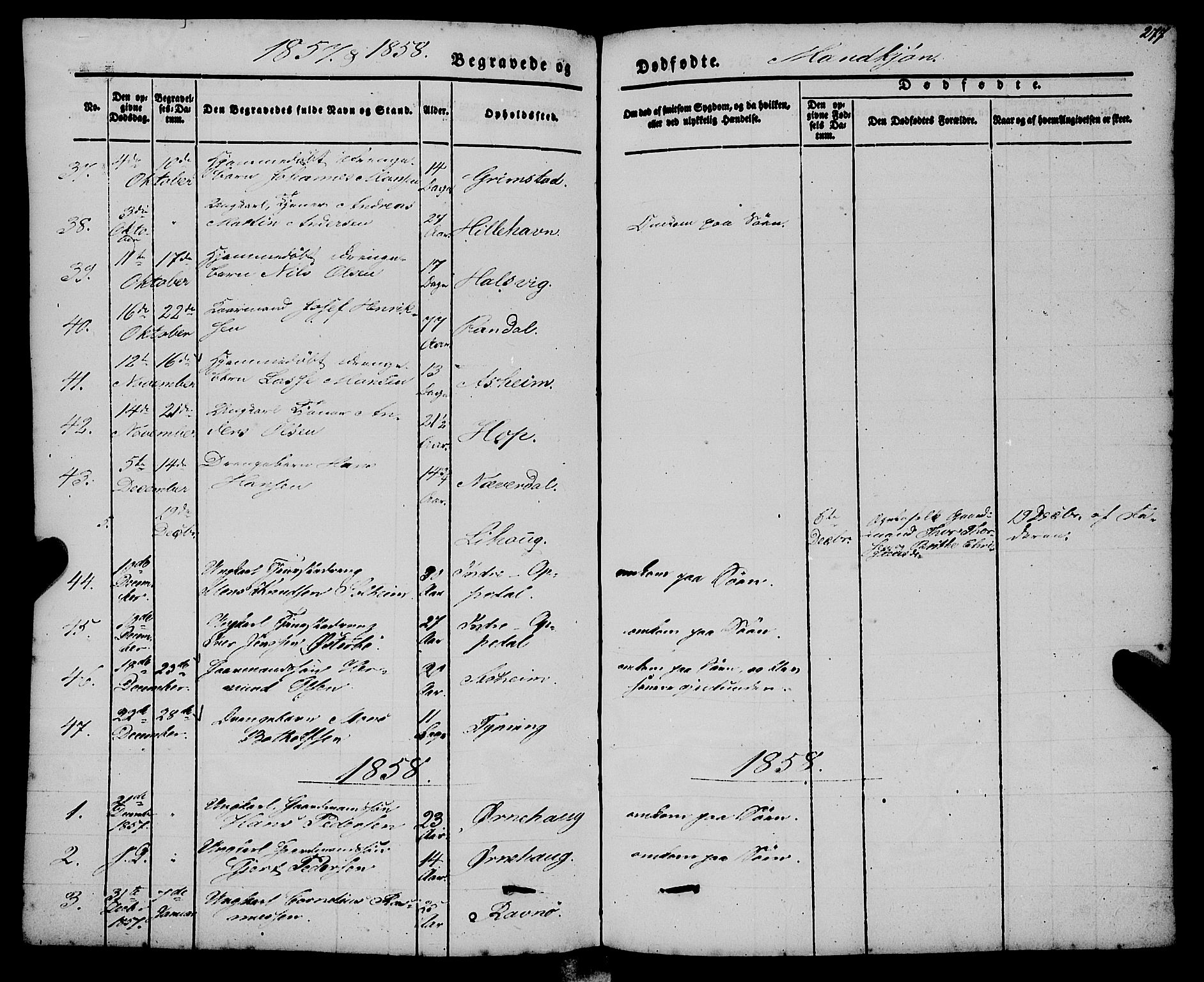 Gulen sokneprestembete, SAB/A-80201/H/Haa/Haaa/L0021: Parish register (official) no. A 21, 1848-1858, p. 277