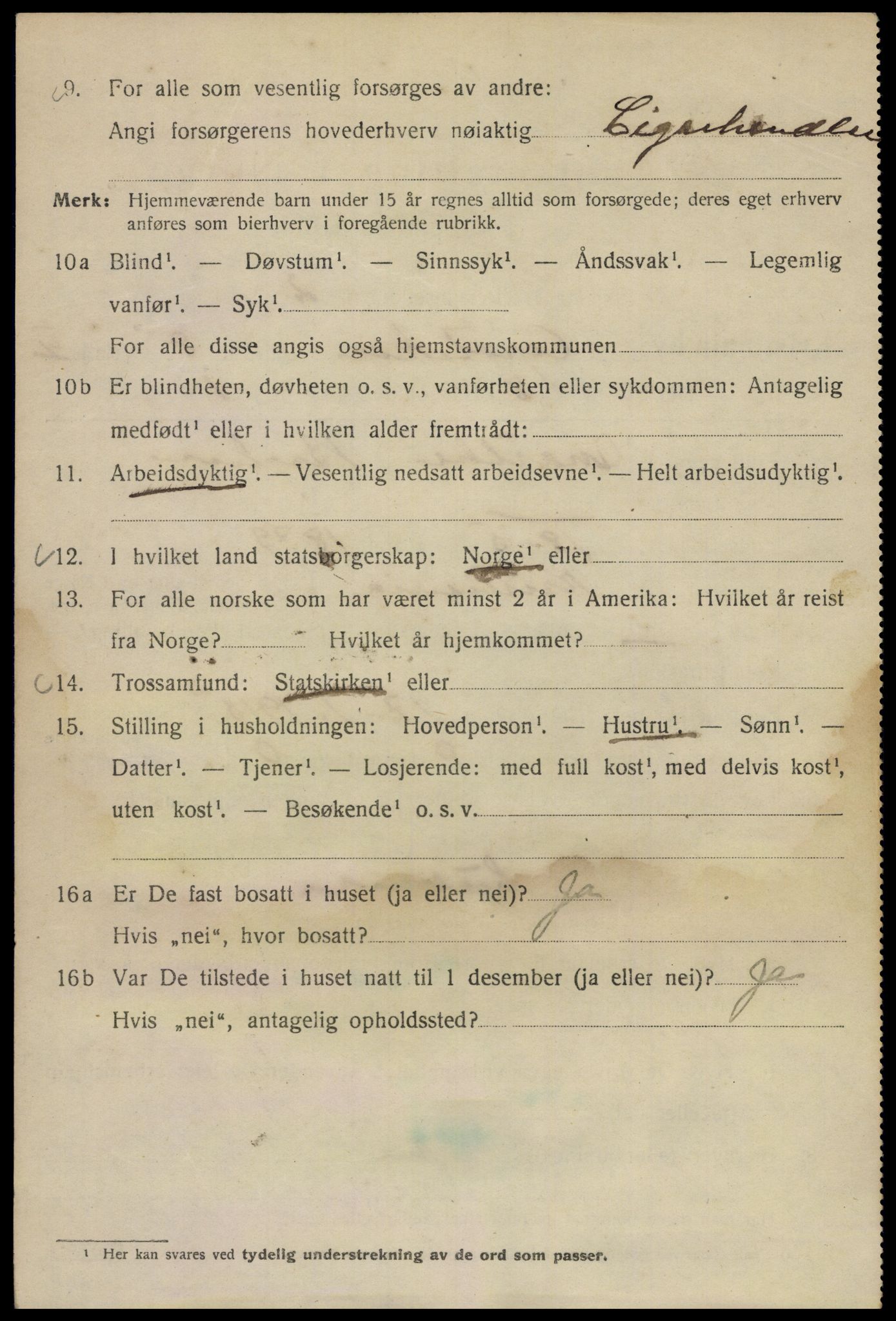 SAO, 1920 census for Kristiania, 1920, p. 142052