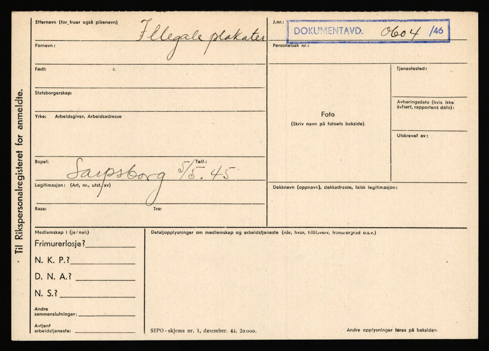 Statspolitiet - Hovedkontoret / Osloavdelingen, AV/RA-S-1329/C/Ca/L0007: Hol - Joelsen, 1943-1945, p. 2142