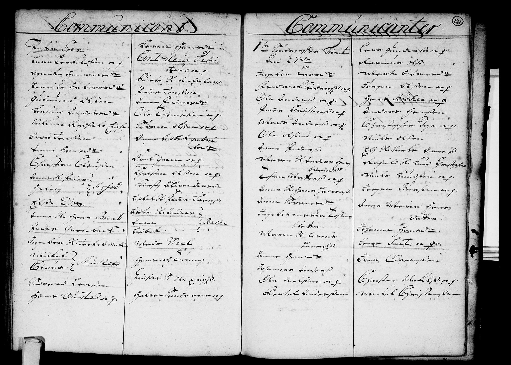 Strømsø kirkebøker, SAKO/A-246/F/Fa/L0003: Parish register (official) no. I 3, 1727-1731, p. 121