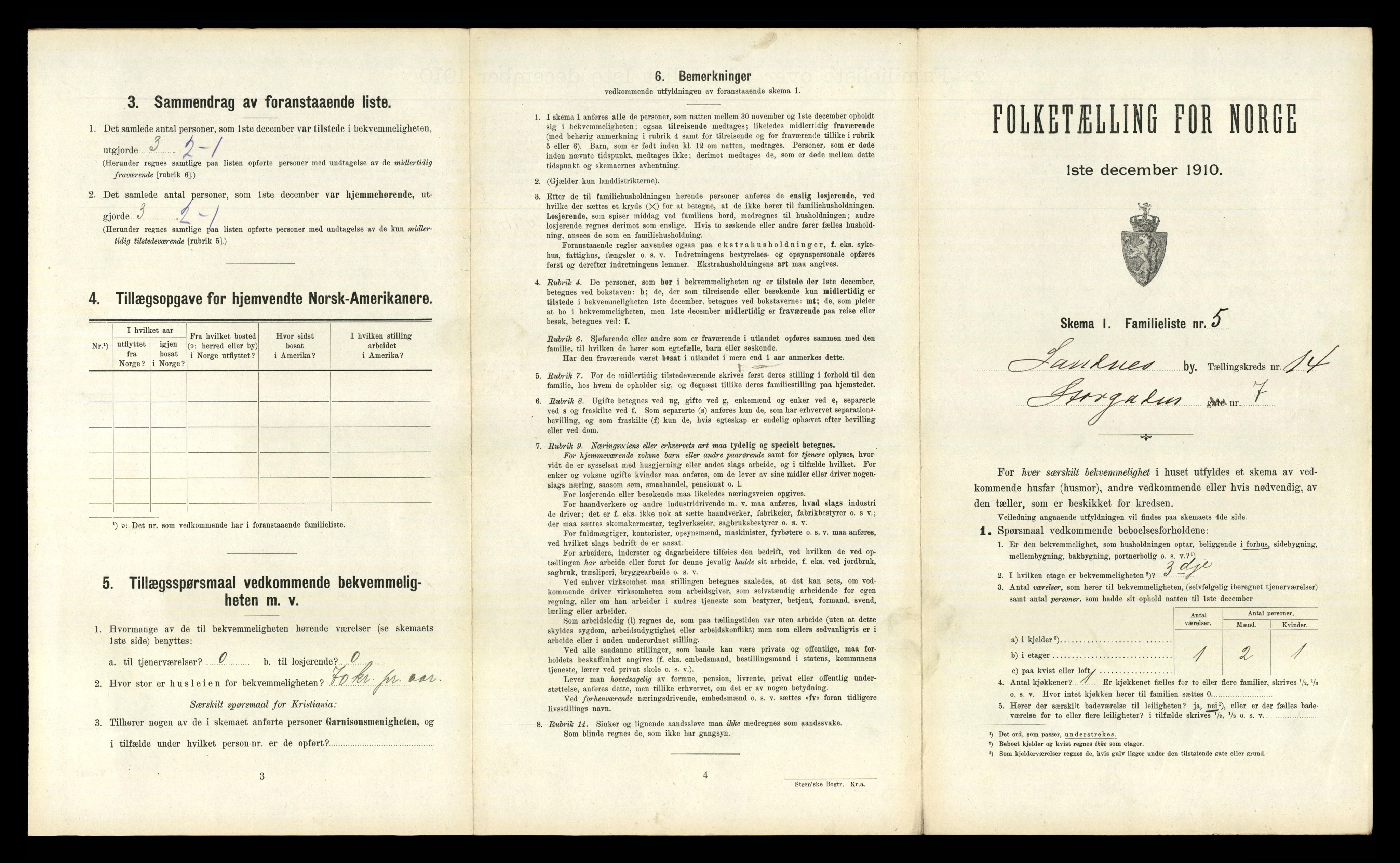 RA, 1910 census for Sandnes, 1910, p. 1440