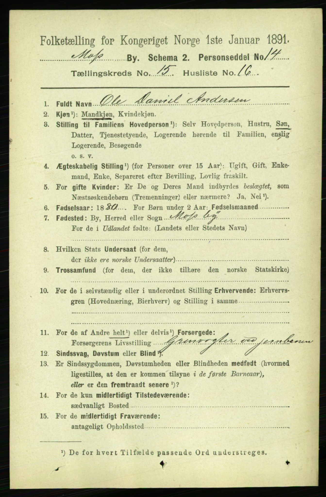 RA, 1891 census for 0104 Moss, 1891, p. 7428