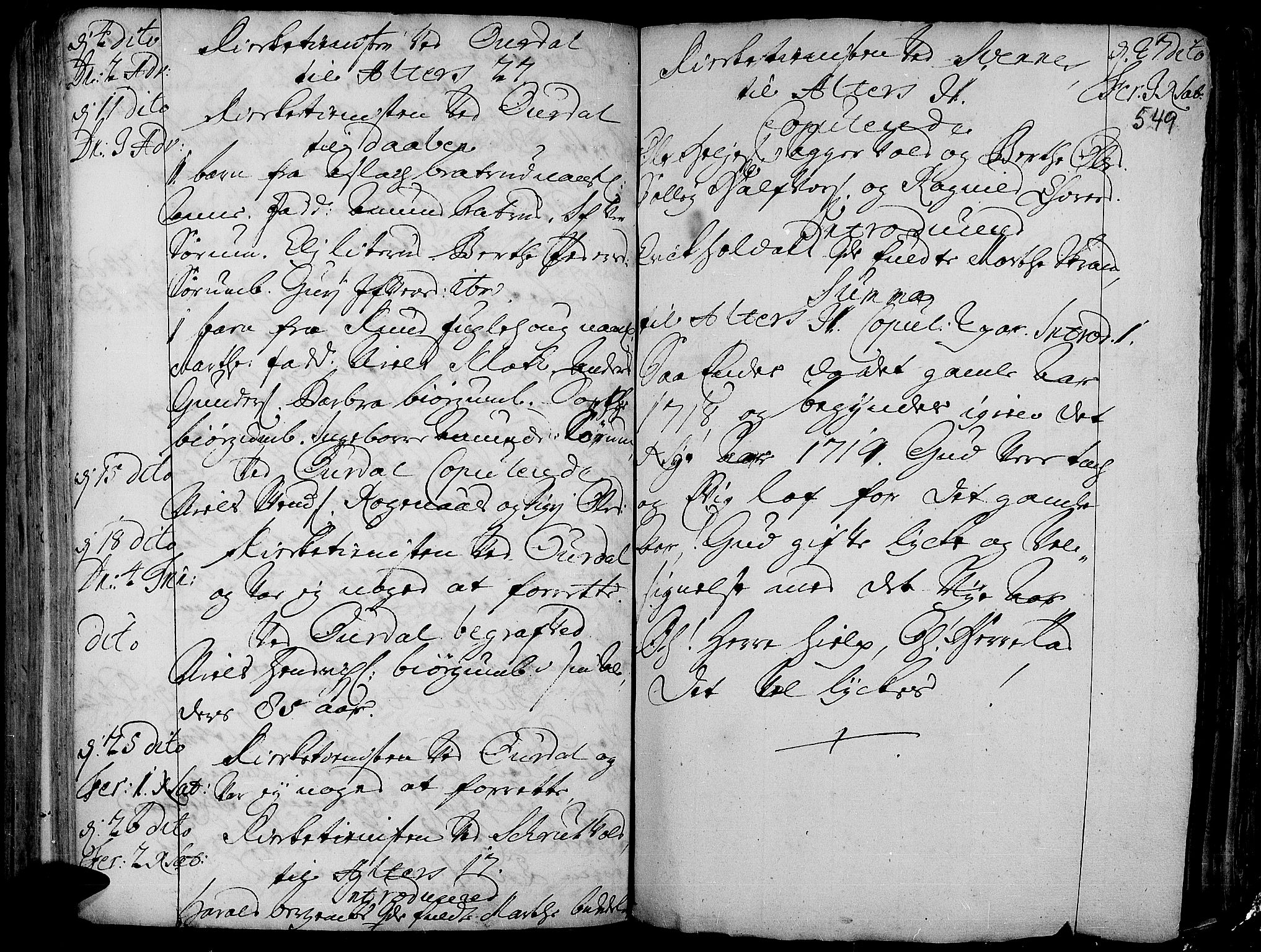 Aurdal prestekontor, AV/SAH-PREST-126/H/Ha/Haa/L0001: Parish register (official) no. 1-3, 1692-1730, p. 549