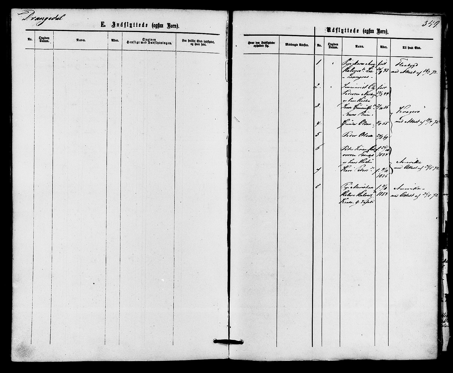 Drangedal kirkebøker, AV/SAKO-A-258/F/Fa/L0009: Parish register (official) no. 9 /1, 1872-1884, p. 349