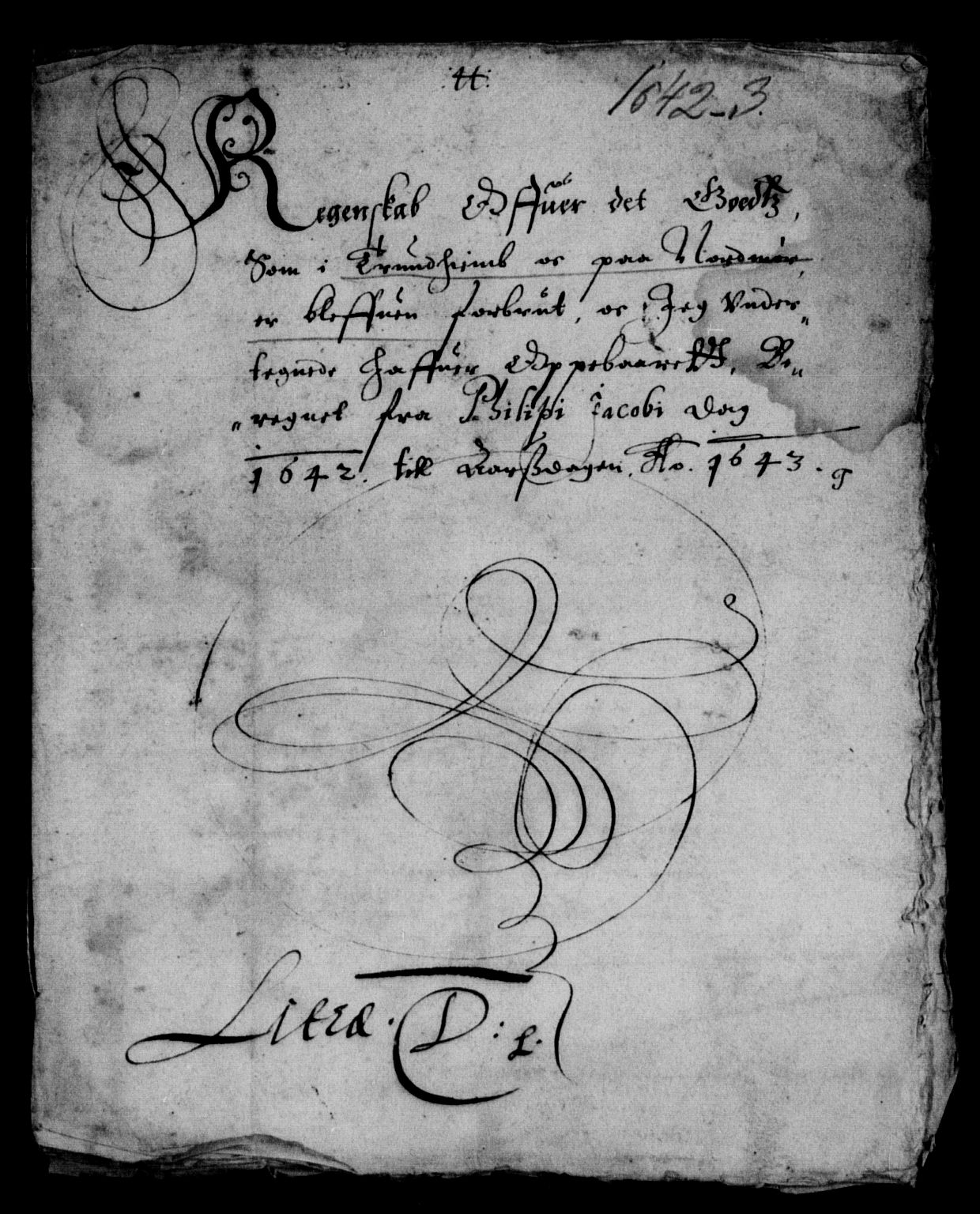 Rentekammeret inntil 1814, Reviderte regnskaper, Lensregnskaper, AV/RA-EA-5023/R/Rb/Rbw/L0073: Trondheim len, 1629-1643