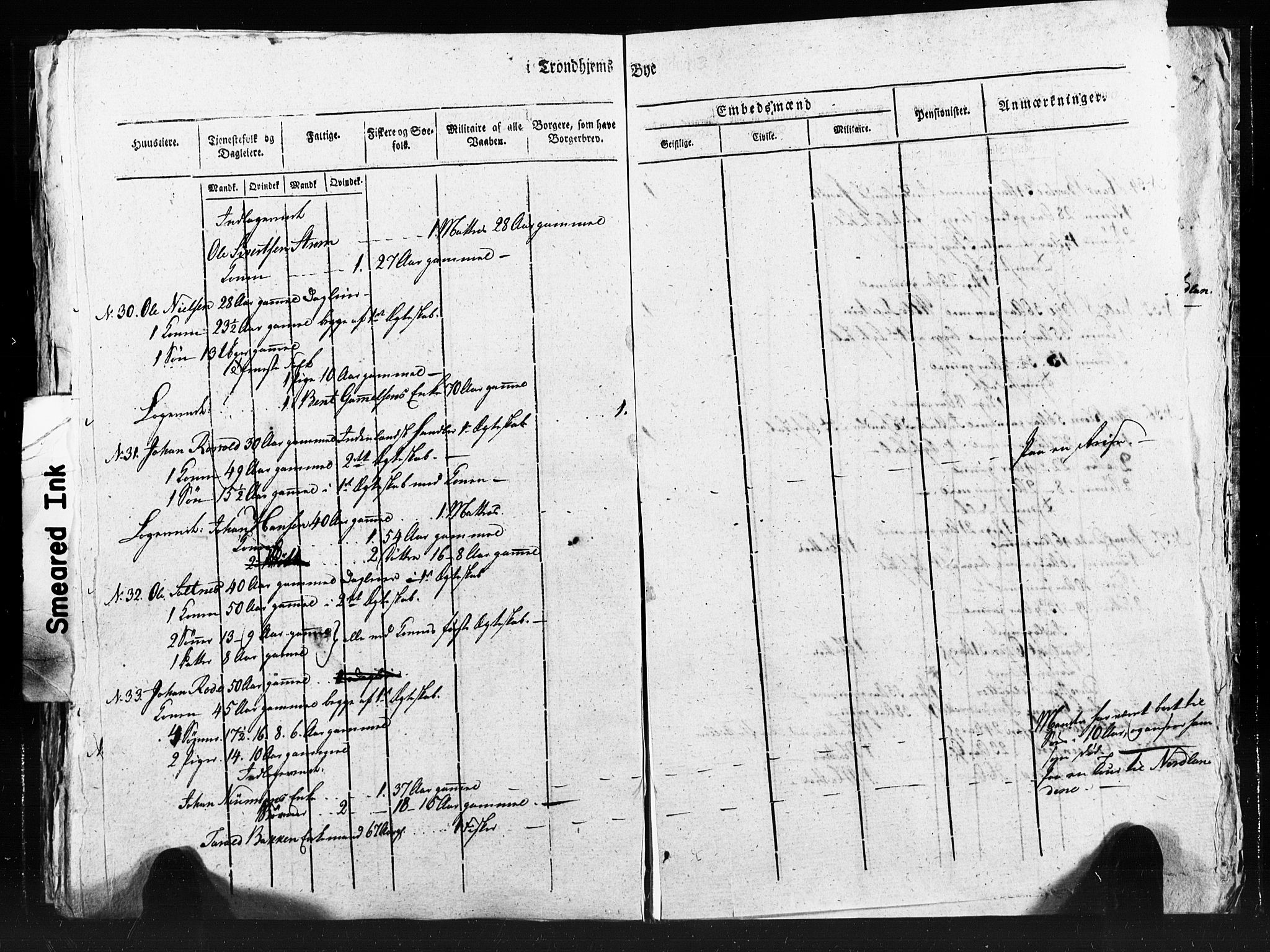 SAT, Census 1815 for Trondheim (transcript), 1815, p. 349