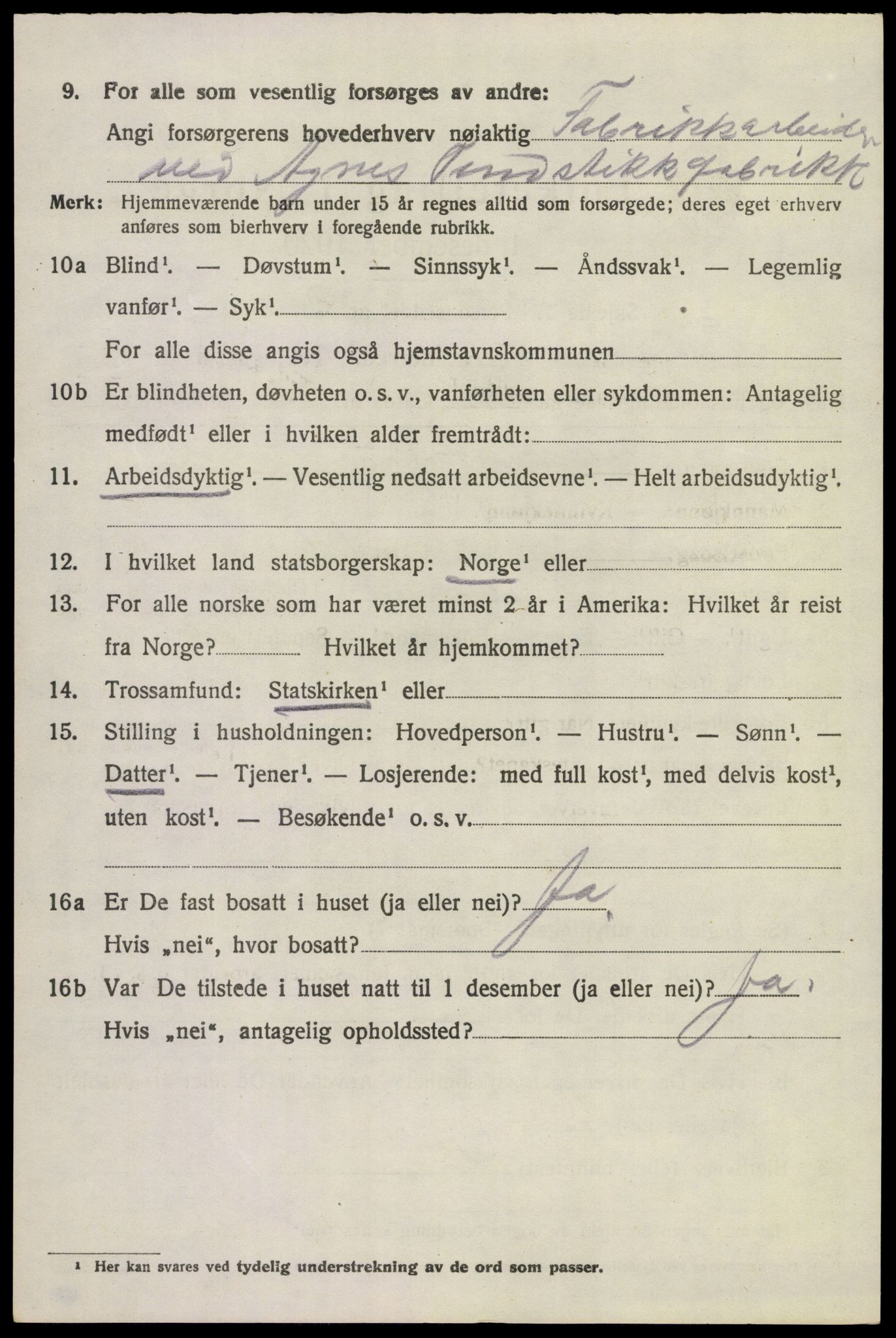 SAKO, 1920 census for Brunlanes, 1920, p. 5752