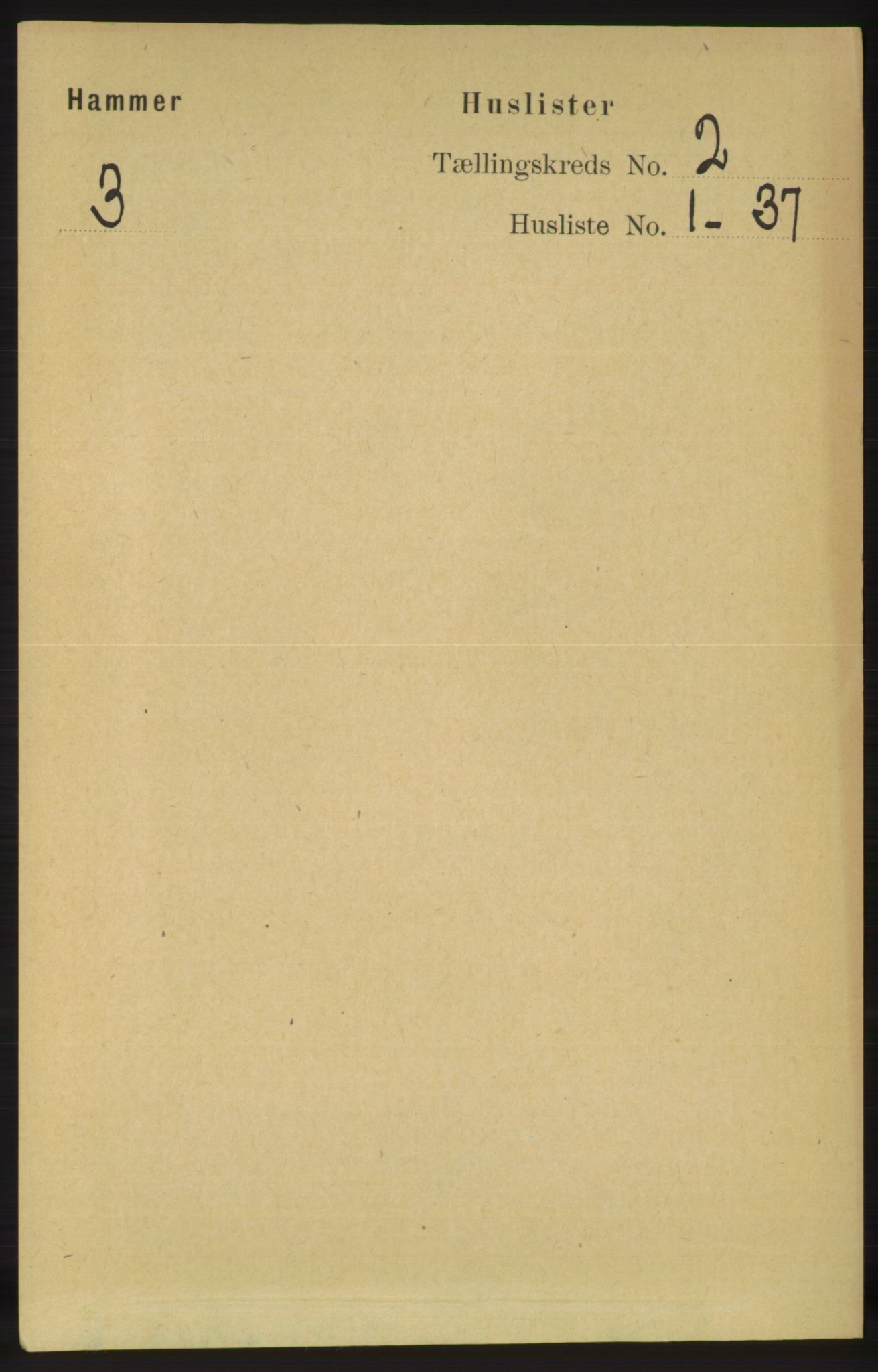 RA, 1891 census for 1254 Hamre, 1891, p. 186