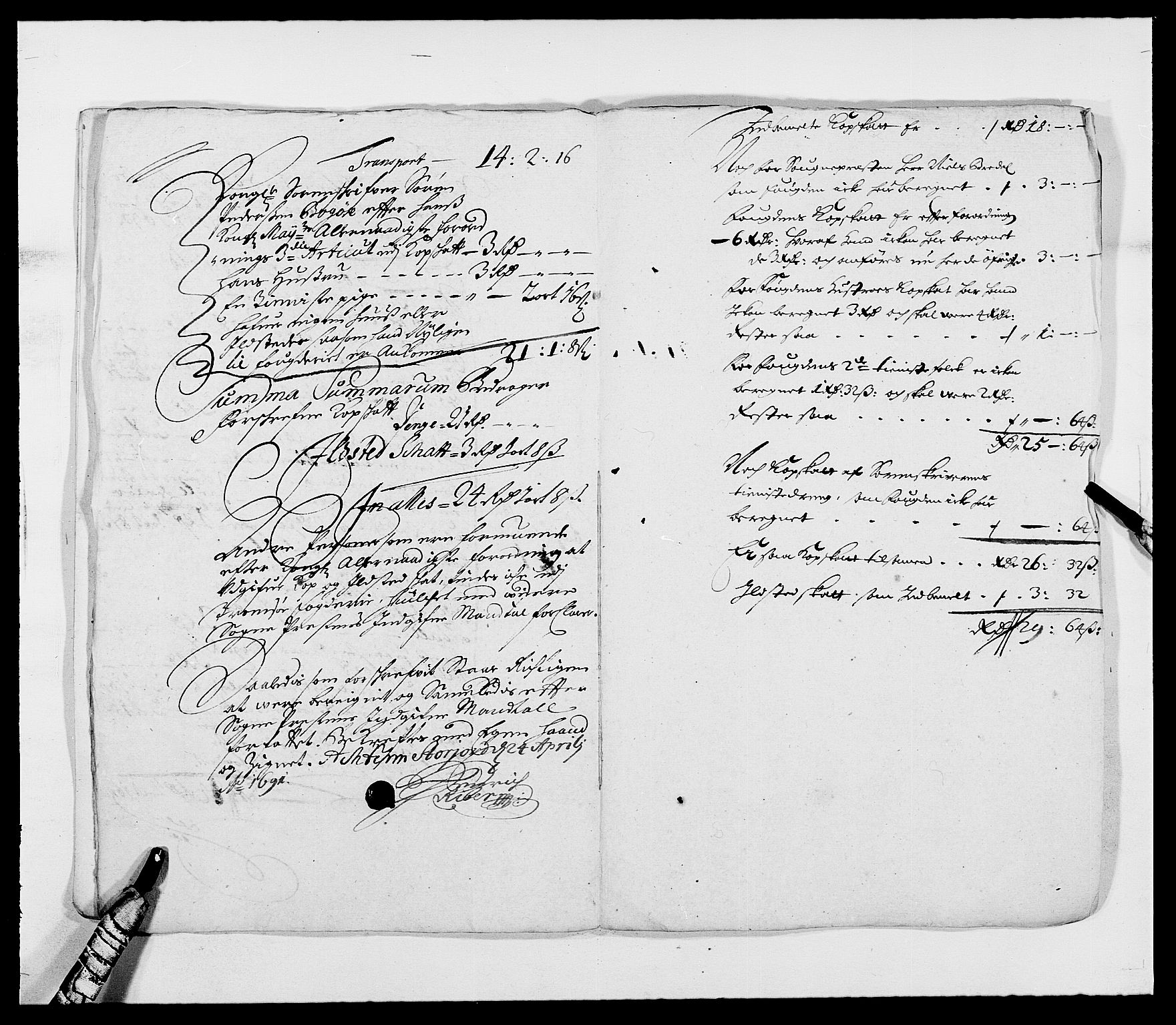 Rentekammeret inntil 1814, Reviderte regnskaper, Fogderegnskap, RA/EA-4092/R68/L4751: Fogderegnskap Senja og Troms, 1690-1693, p. 52