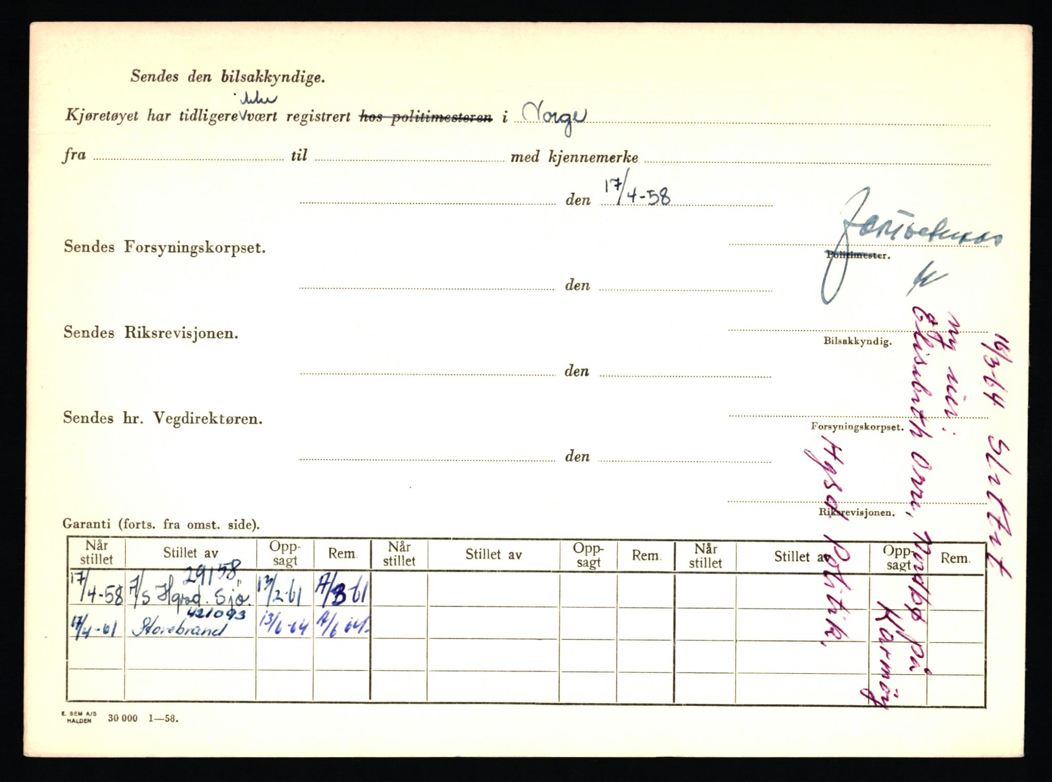 Stavanger trafikkstasjon, AV/SAST-A-101942/0/F/L0009: L-3000 - L-3349, 1930-1971, p. 142