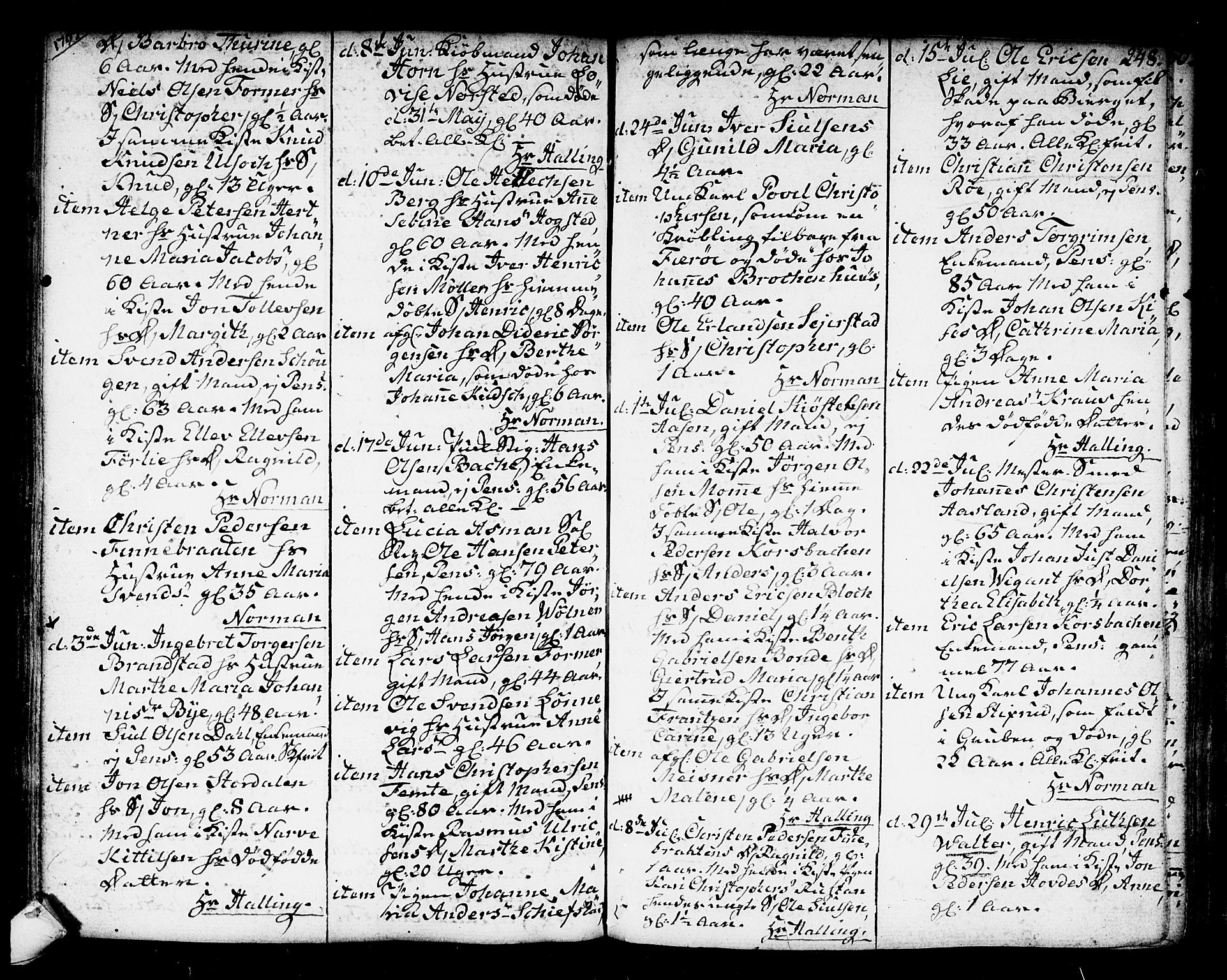 Kongsberg kirkebøker, SAKO/A-22/F/Fa/L0007: Parish register (official) no. I 7, 1795-1816, p. 248