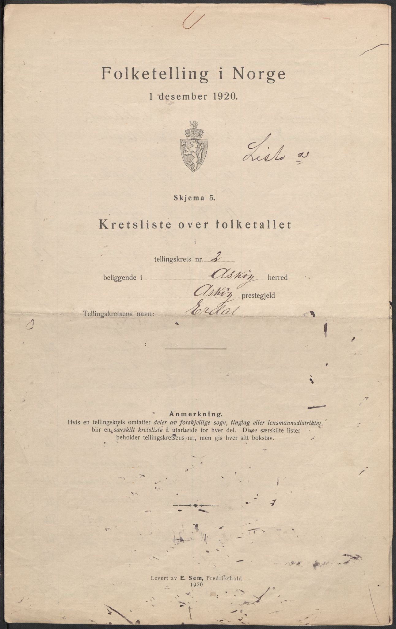 SAB, 1920 census for Askøy, 1920, p. 13