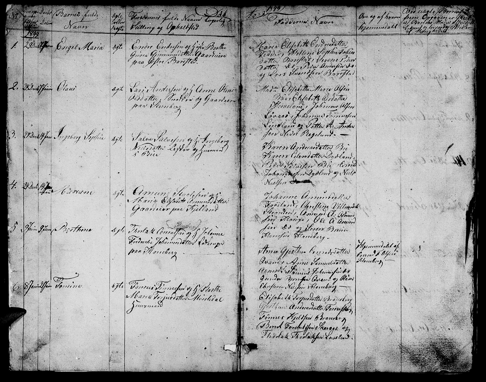 Sokndal sokneprestkontor, SAST/A-101808: Parish register (copy) no. B 2, 1849-1865, p. 2