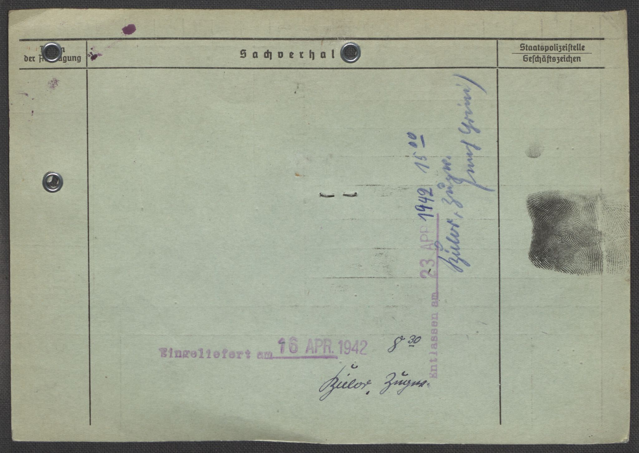 Befehlshaber der Sicherheitspolizei und des SD, AV/RA-RAFA-5969/E/Ea/Eaa/L0010: Register over norske fanger i Møllergata 19: Sø-Å, 1940-1945, p. 1153