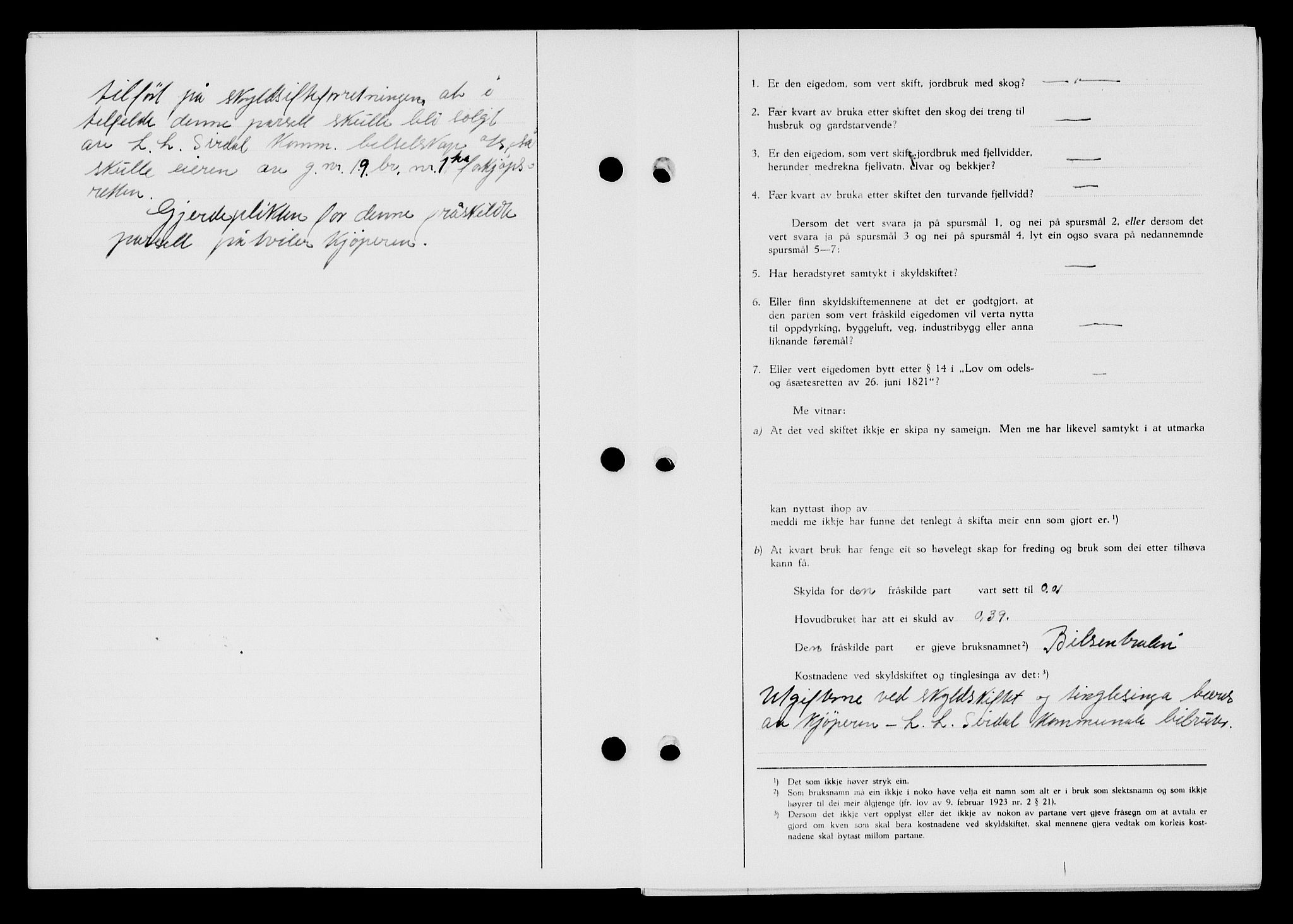 Flekkefjord sorenskriveri, SAK/1221-0001/G/Gb/Gba/L0060: Mortgage book no. A-8, 1945-1946, Diary no: : 329/1946