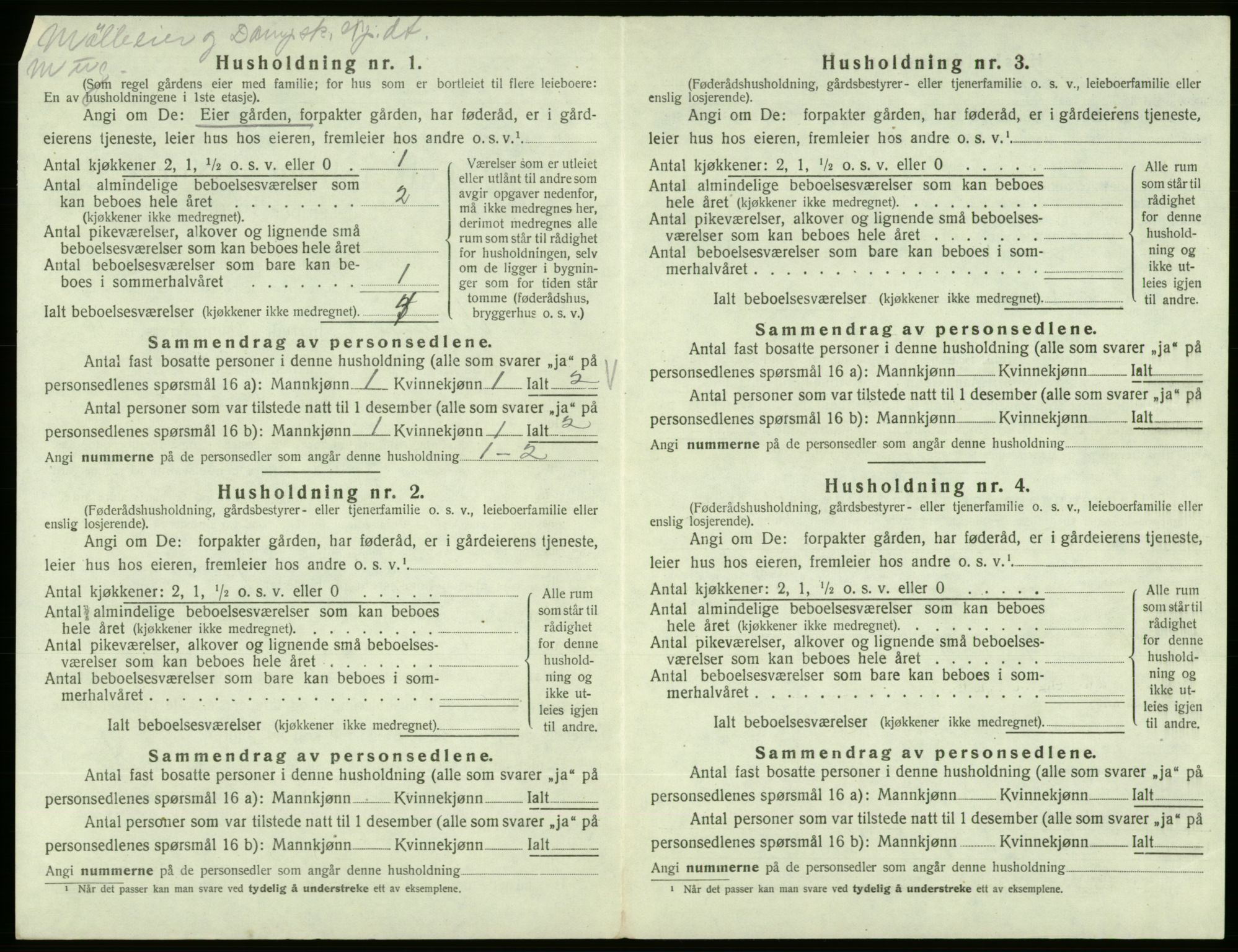 SAB, 1920 census for Vikebygd, 1920, p. 278