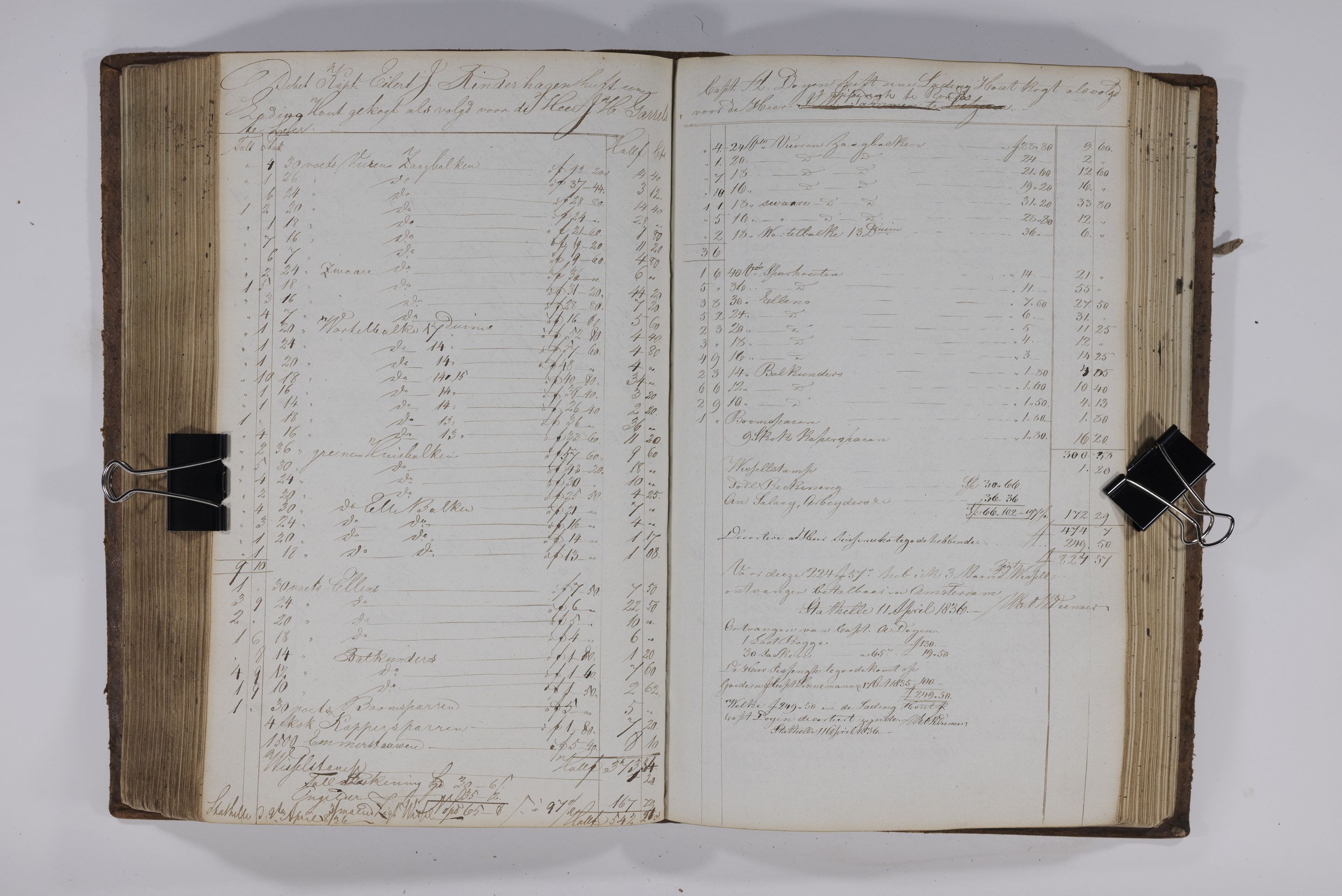 , Priscourant-tømmerpriser, 1834-38, 1834-1838, p. 227
