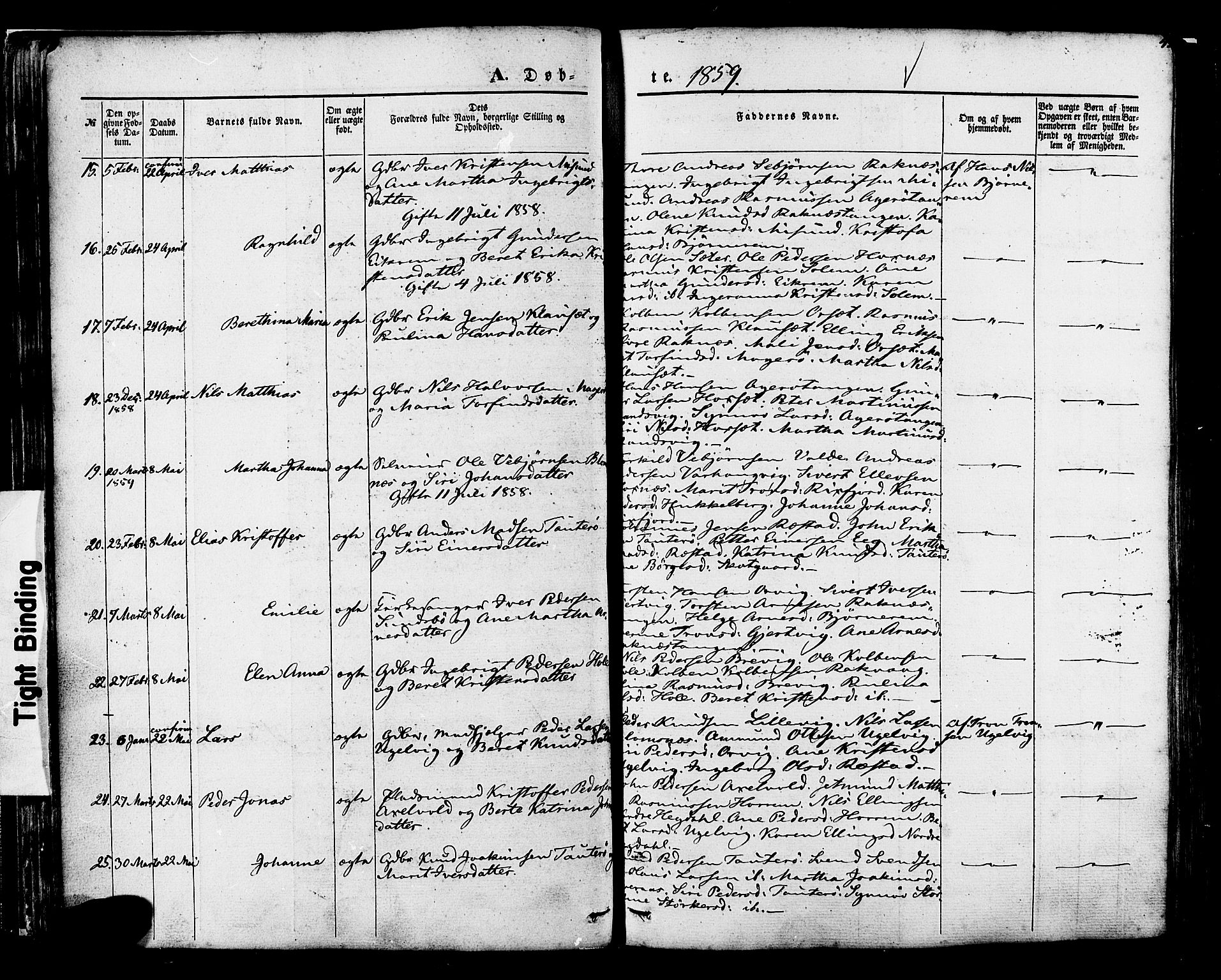 Ministerialprotokoller, klokkerbøker og fødselsregistre - Møre og Romsdal, AV/SAT-A-1454/560/L0719: Parish register (official) no. 560A03, 1845-1872, p. 43