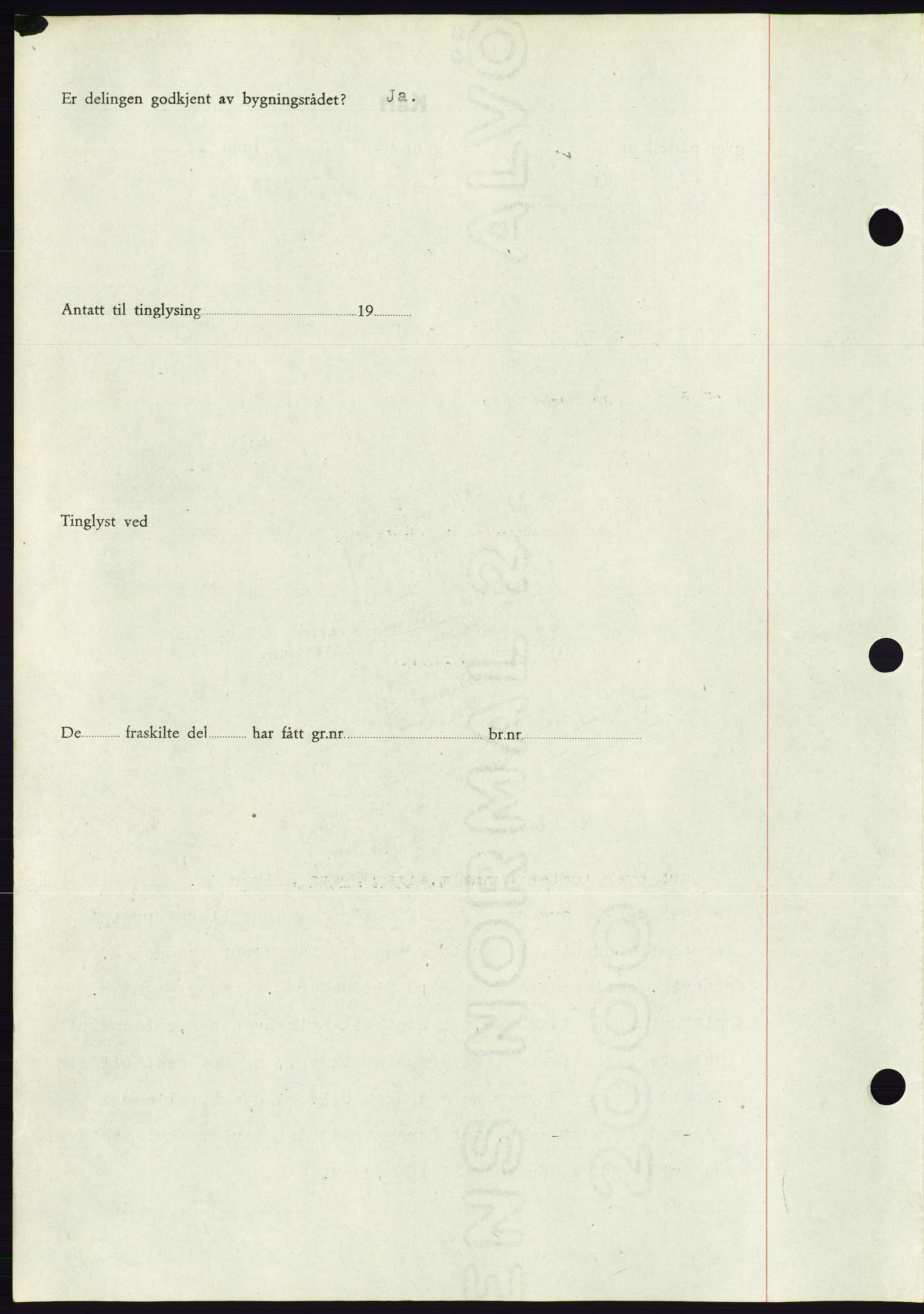 Søre Sunnmøre sorenskriveri, AV/SAT-A-4122/1/2/2C/L0077: Mortgage book no. 3A, 1945-1946, Diary no: : 776/1945