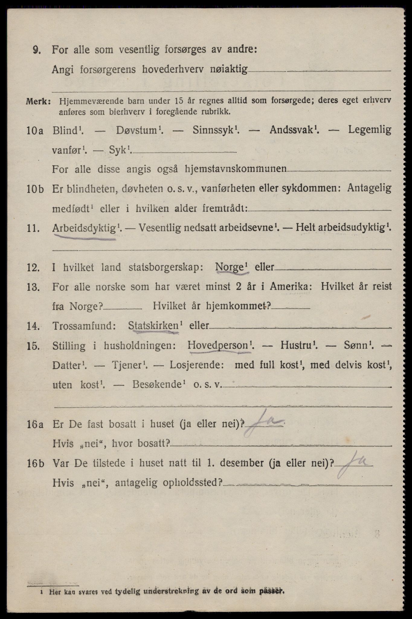 SAST, 1920 census for Varhaug, 1920, p. 4420