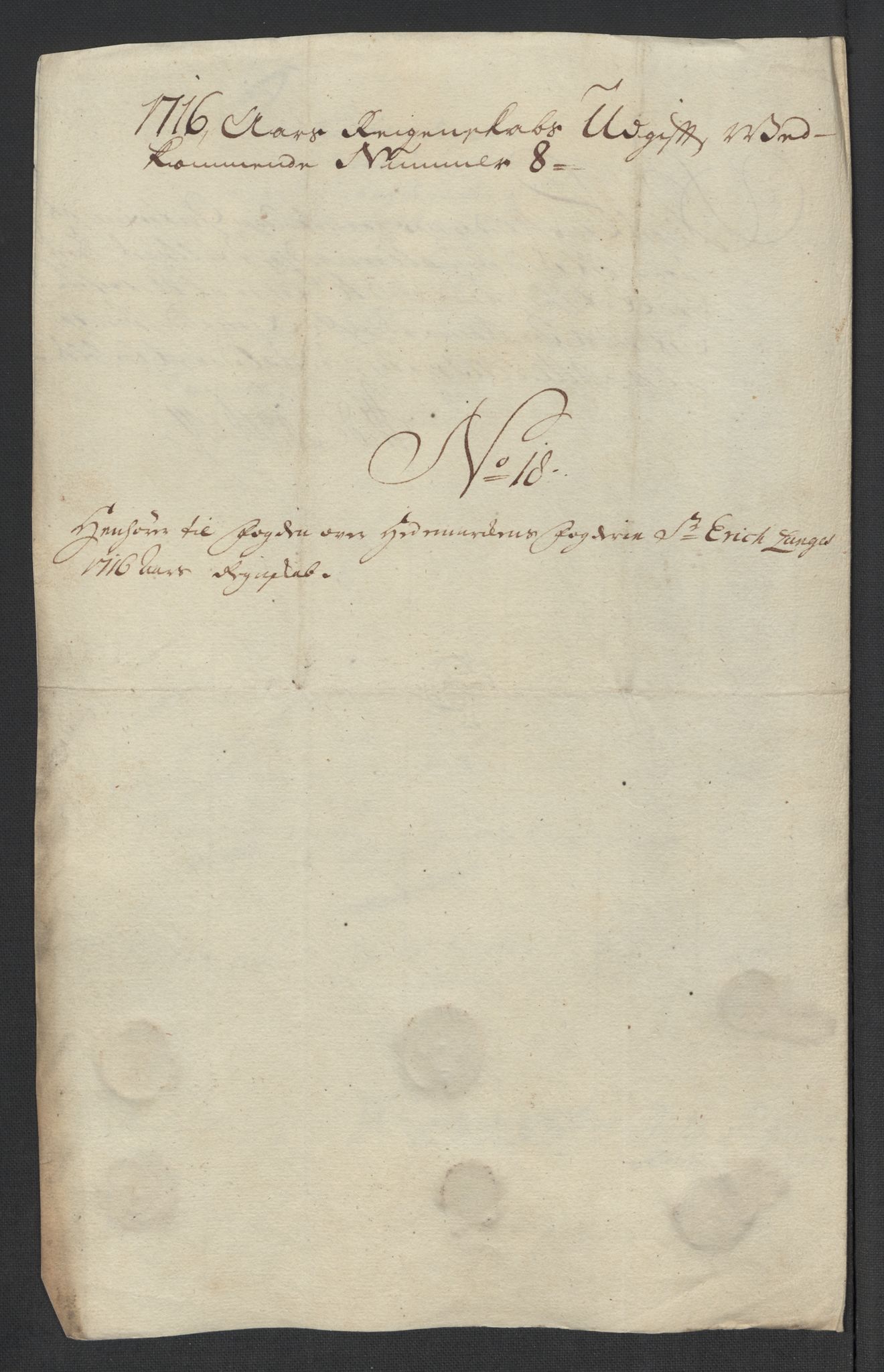 Rentekammeret inntil 1814, Reviderte regnskaper, Fogderegnskap, RA/EA-4092/R16/L1055: Fogderegnskap Hedmark, 1716, p. 311